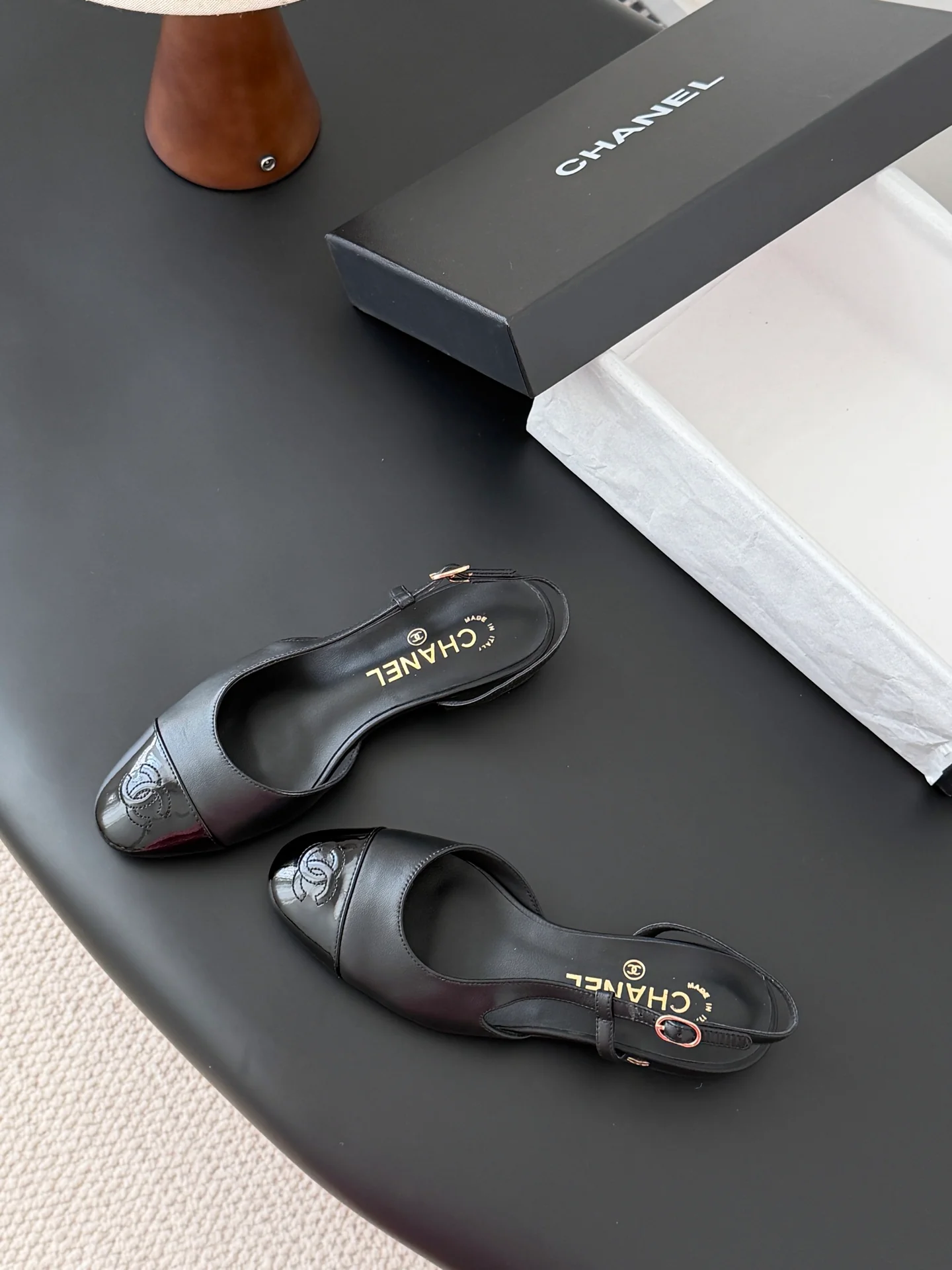 Chan 25fw slingback mary jane shoes