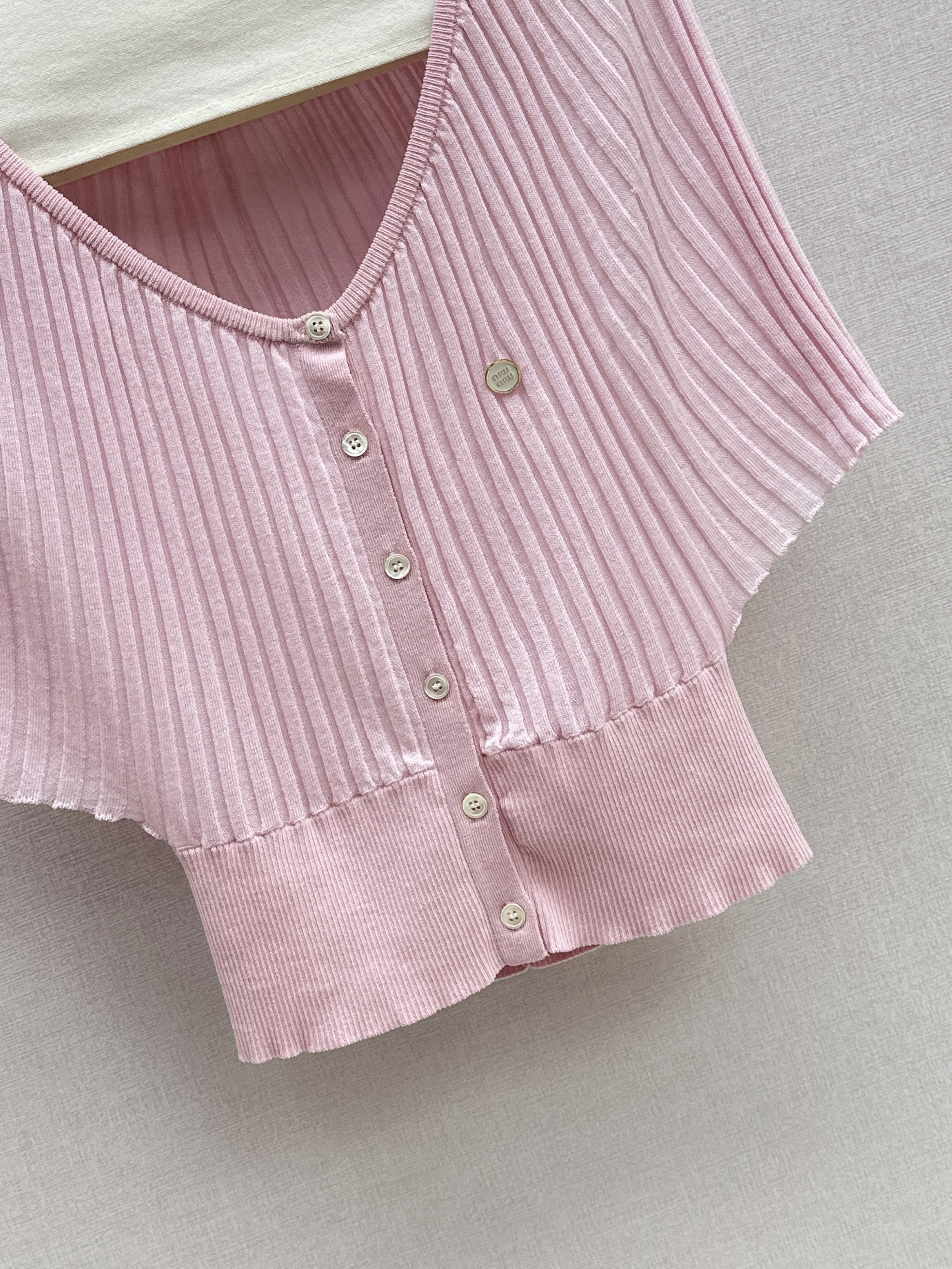 Miu 26SS Knit Cardigan Top