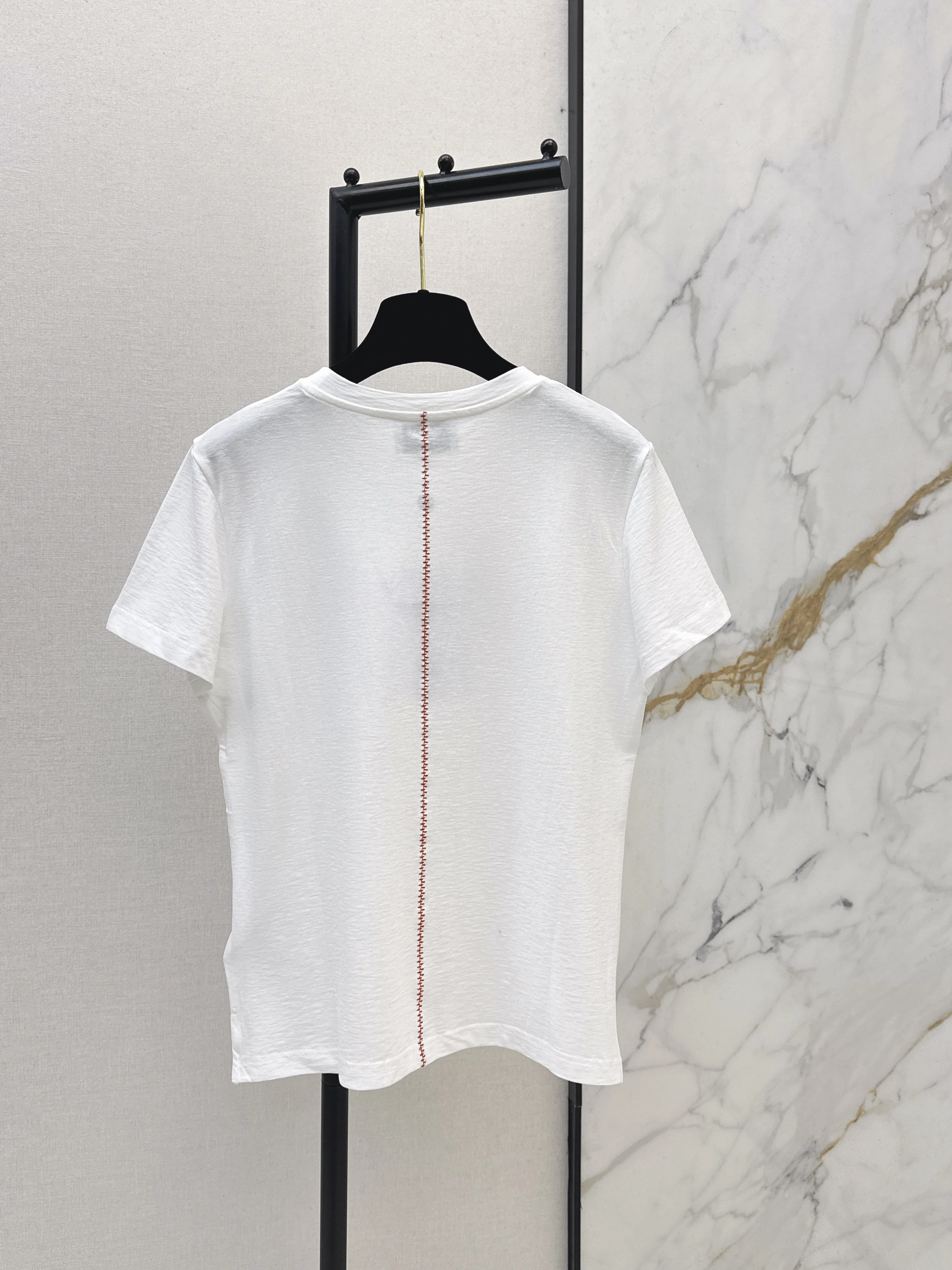 Chan 26ss contrast lettering t-shirt