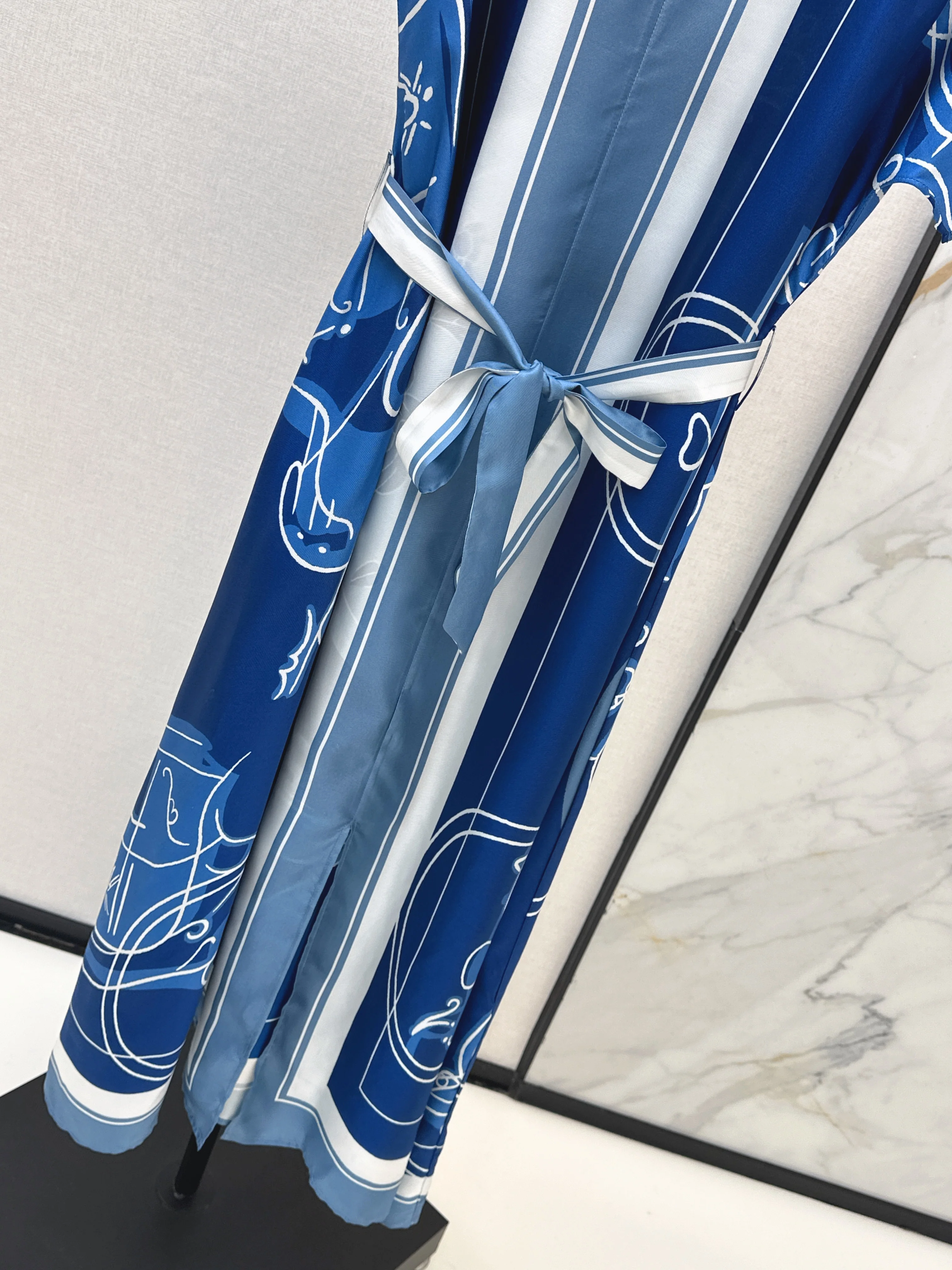 Herm 26ss print silk dress