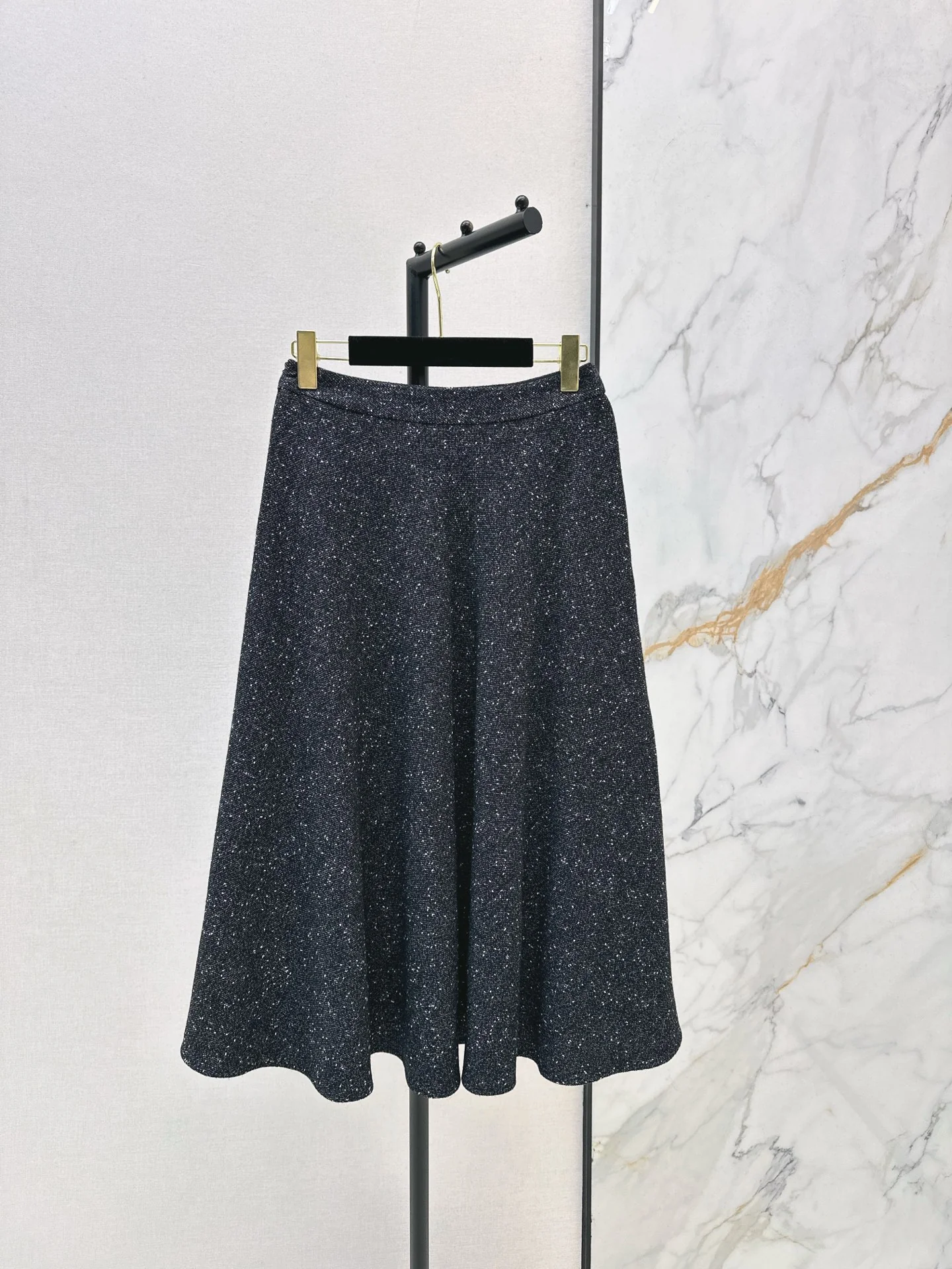 Chan 26ss tweed pleated skirts
