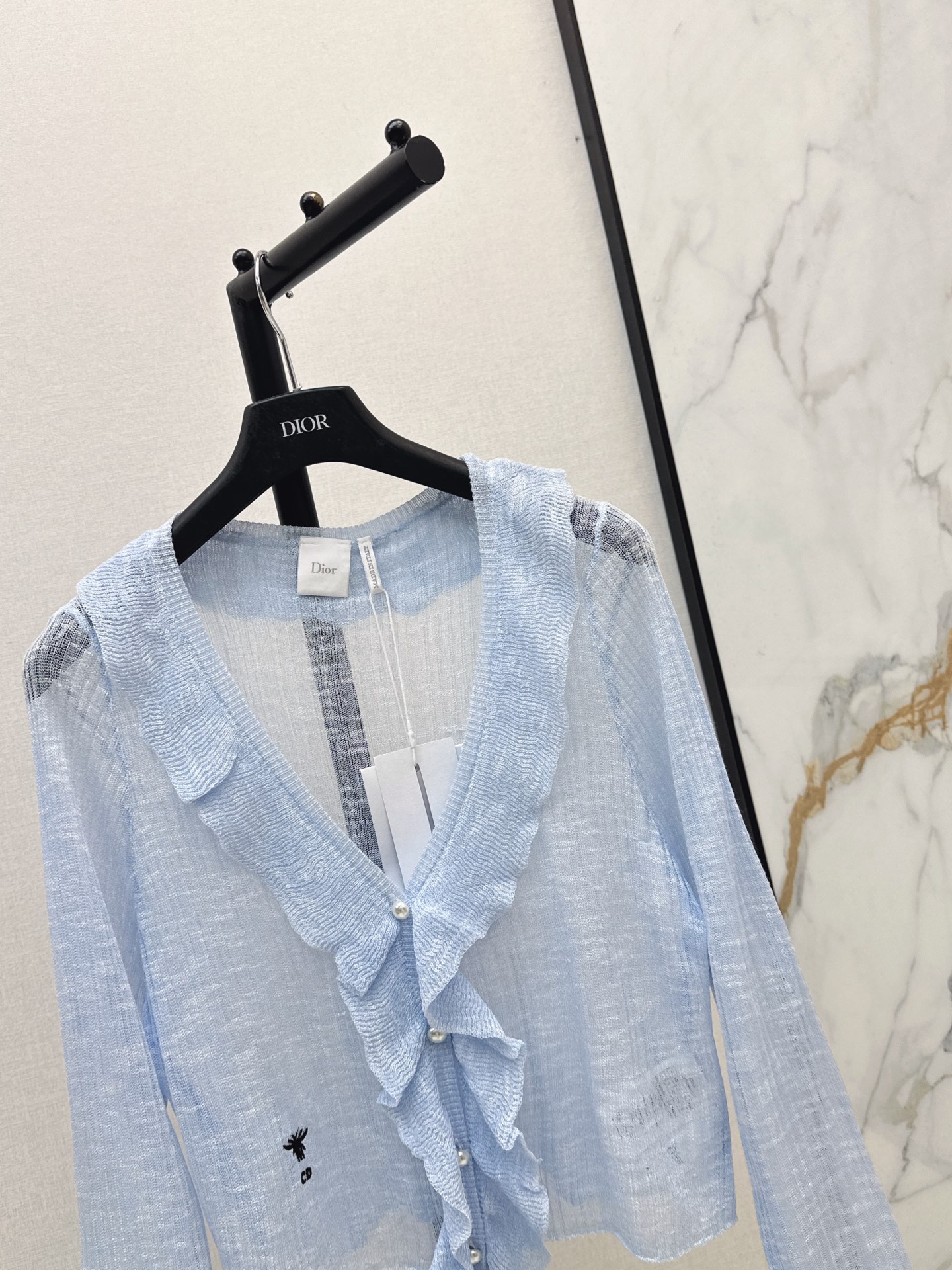 CD 26ss ruffle v-neck cardigan