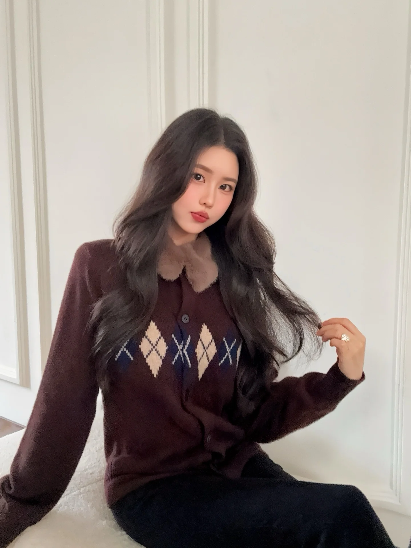 Miu 26ss wool cardigan