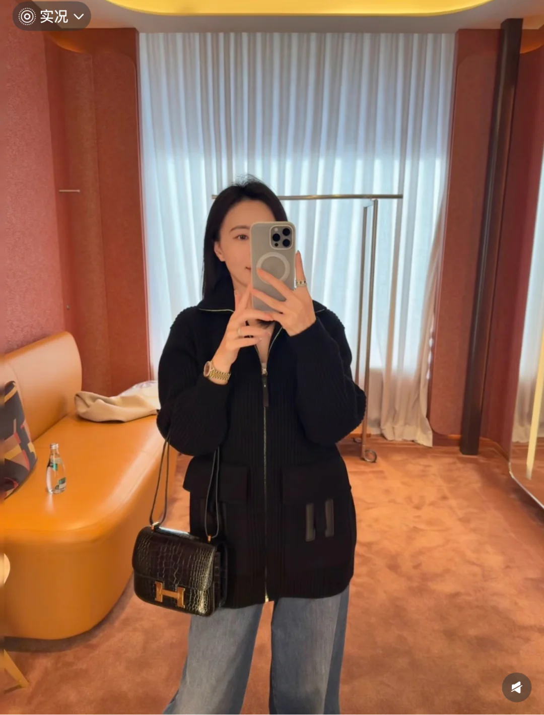 Herm 25fw knitted jacket