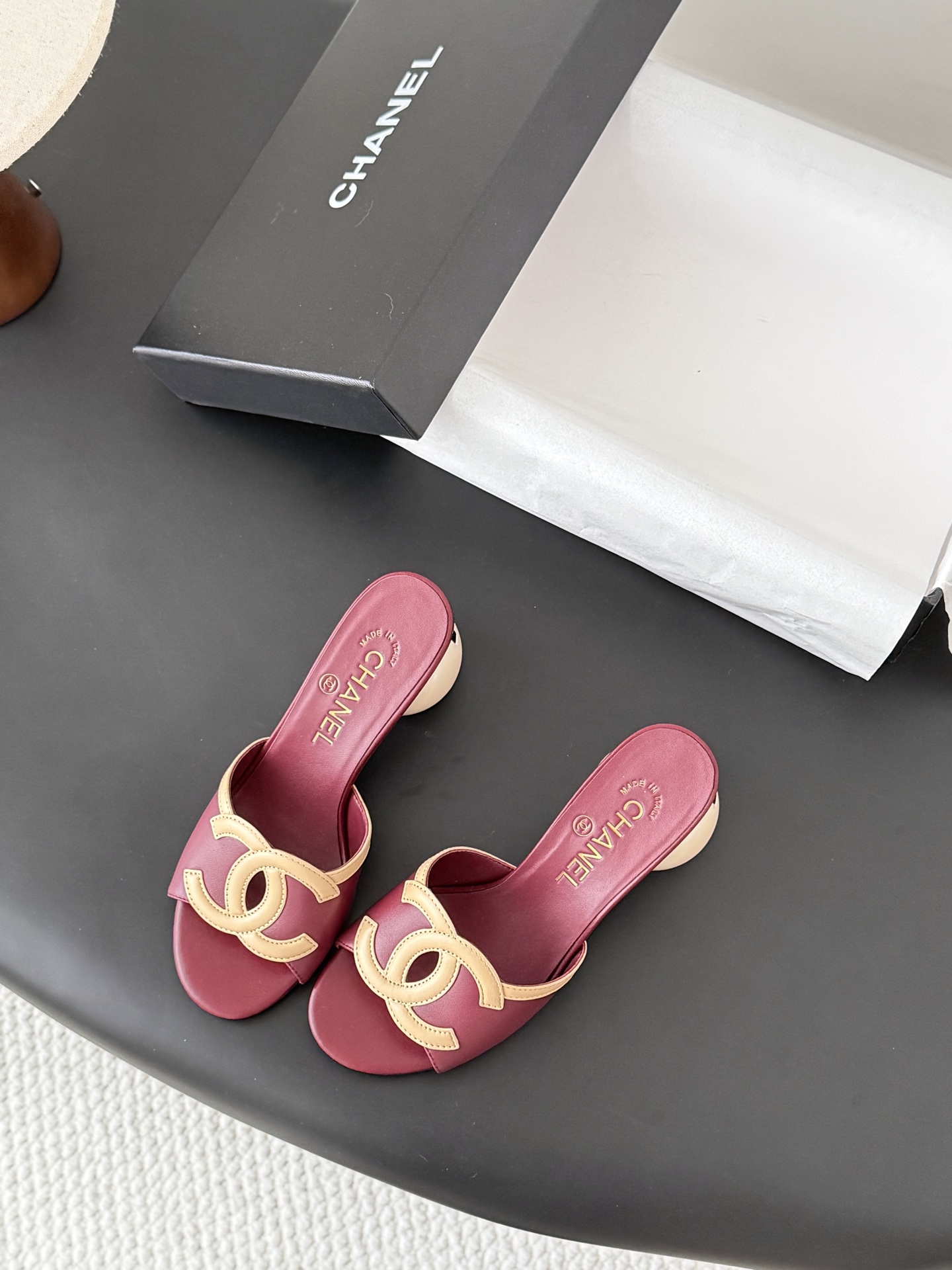 Chan 26p chunky heel