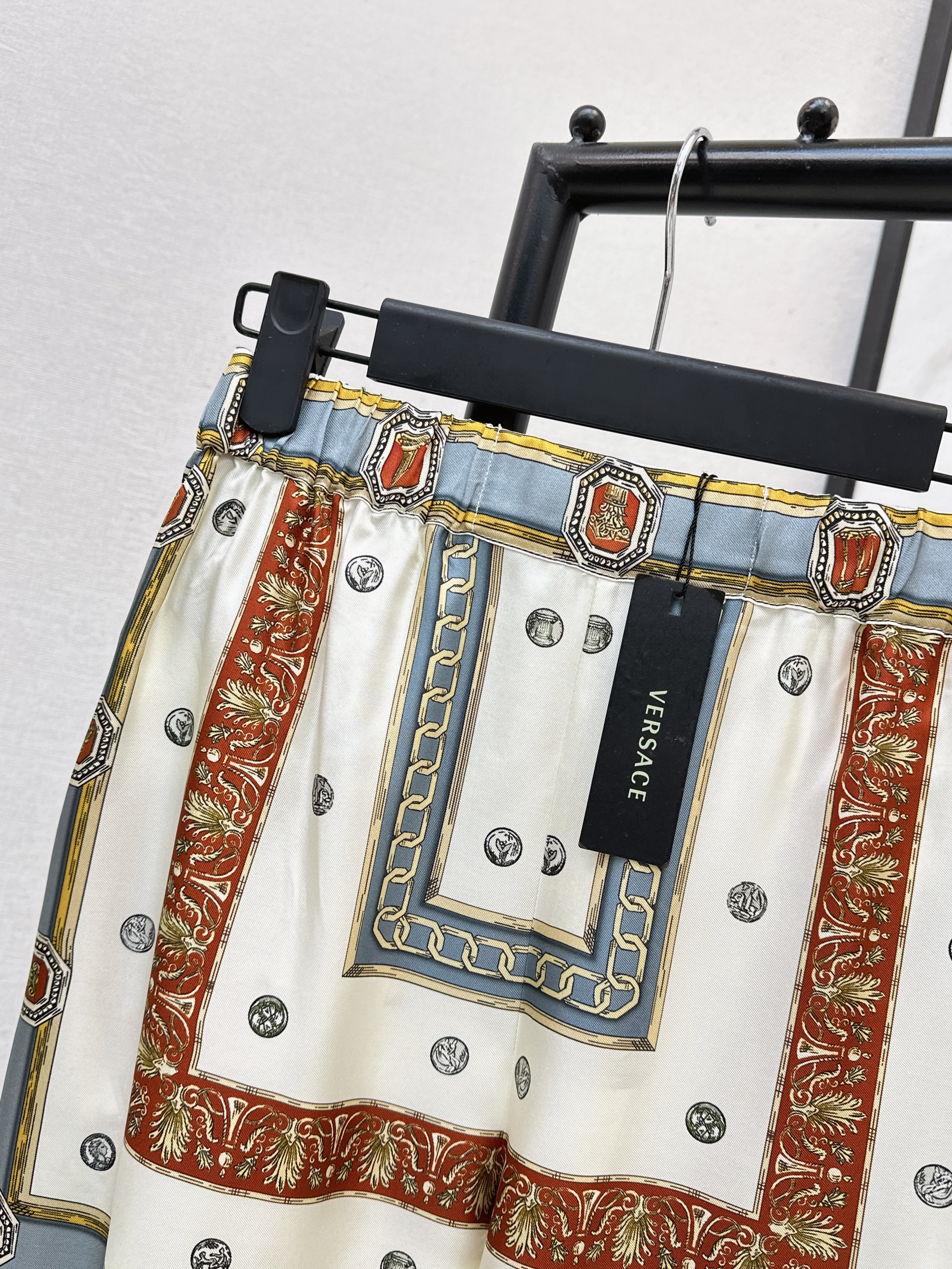 Ver 26ss print silk pants