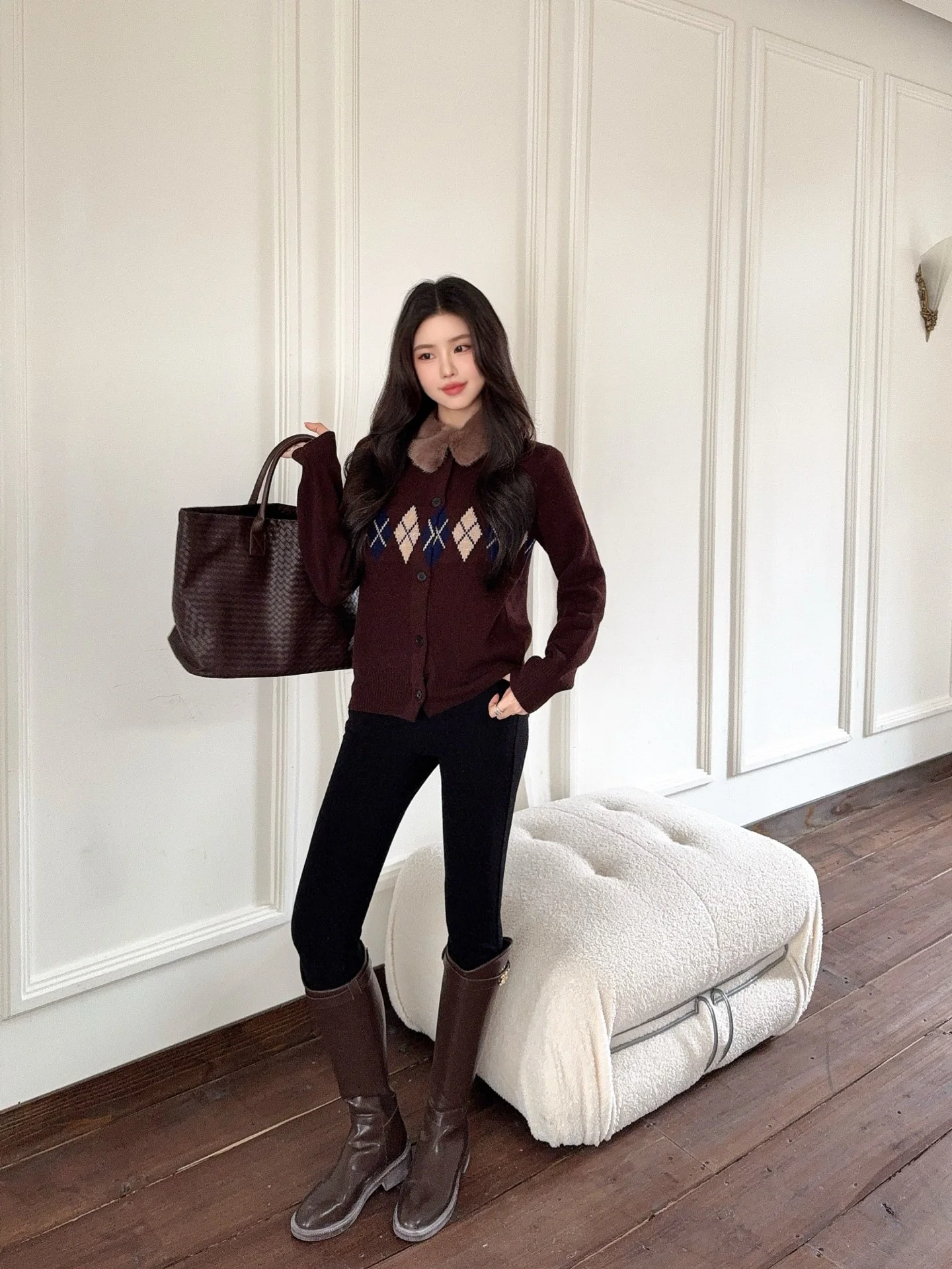 Miu 26ss wool cardigan