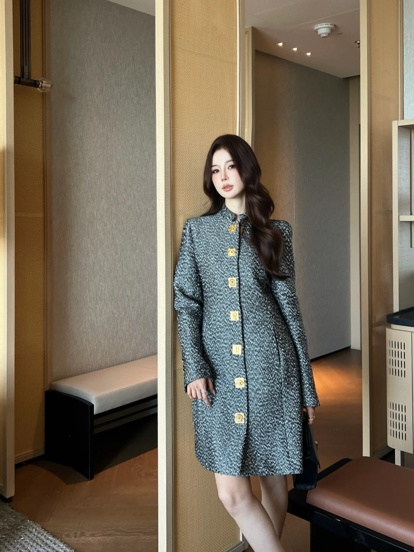 Schl 25fw woven coat