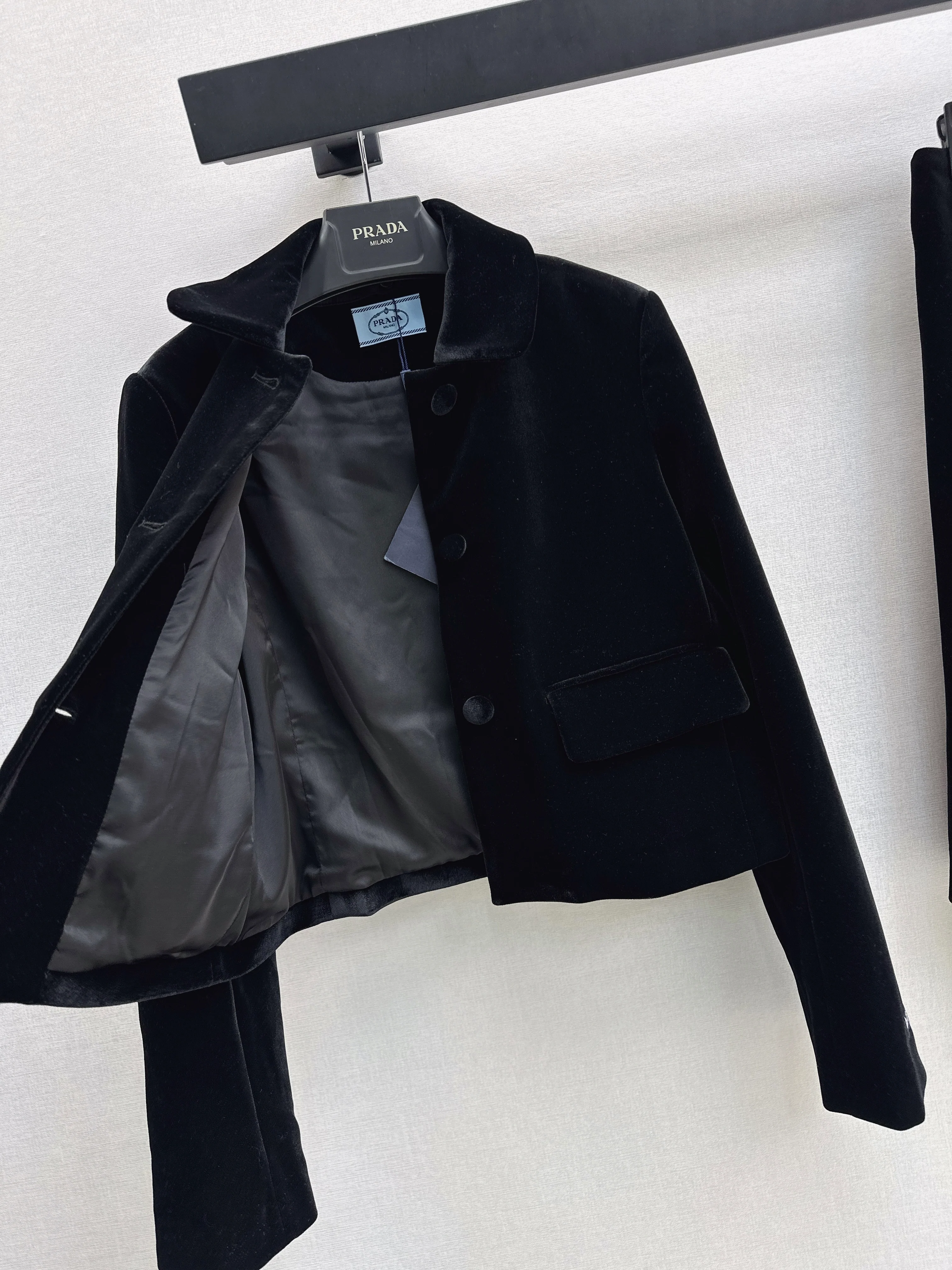Prad 26ss velvet jacket