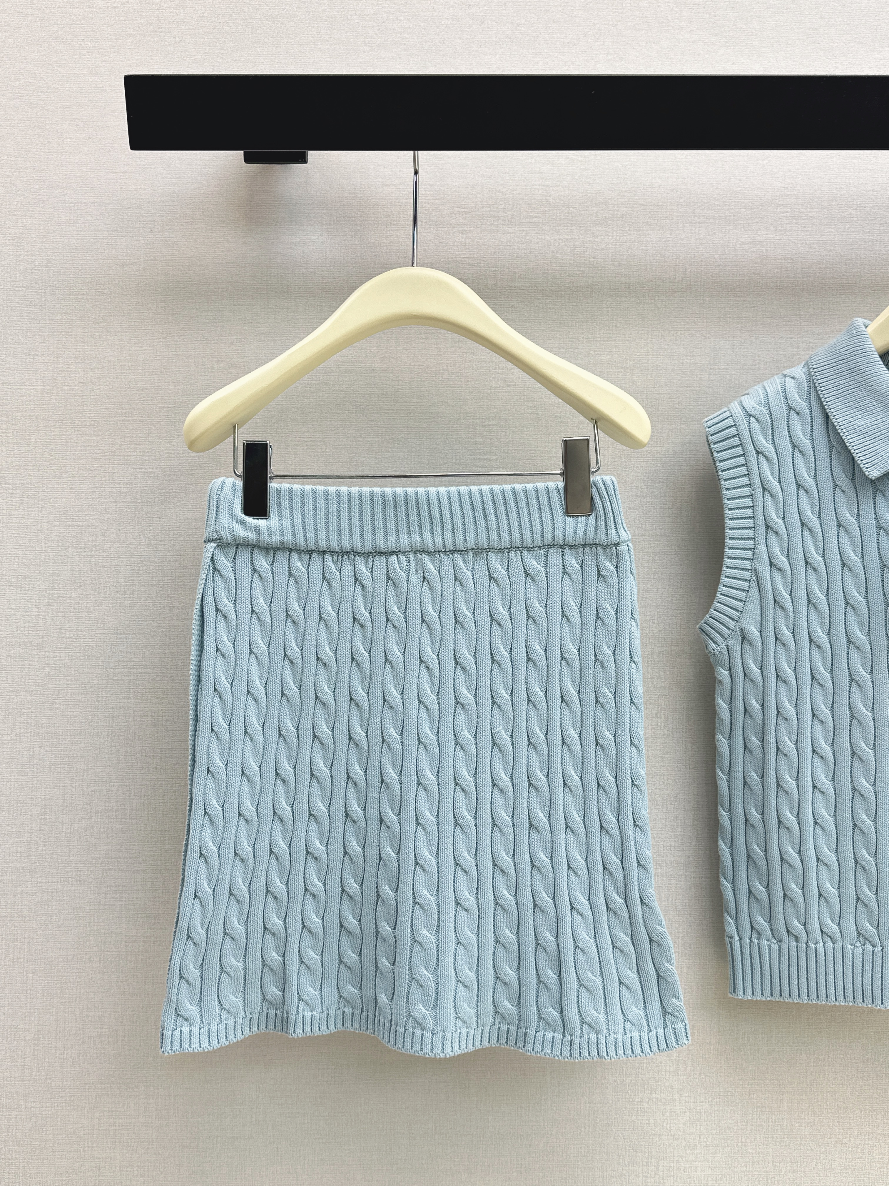 Ralp 26ss polo vest skirt set