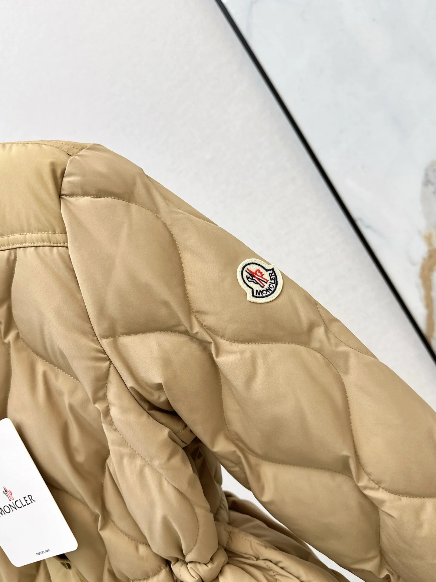 Monc 25fw 2pcs set teddy vest drawstring waist padded jacket