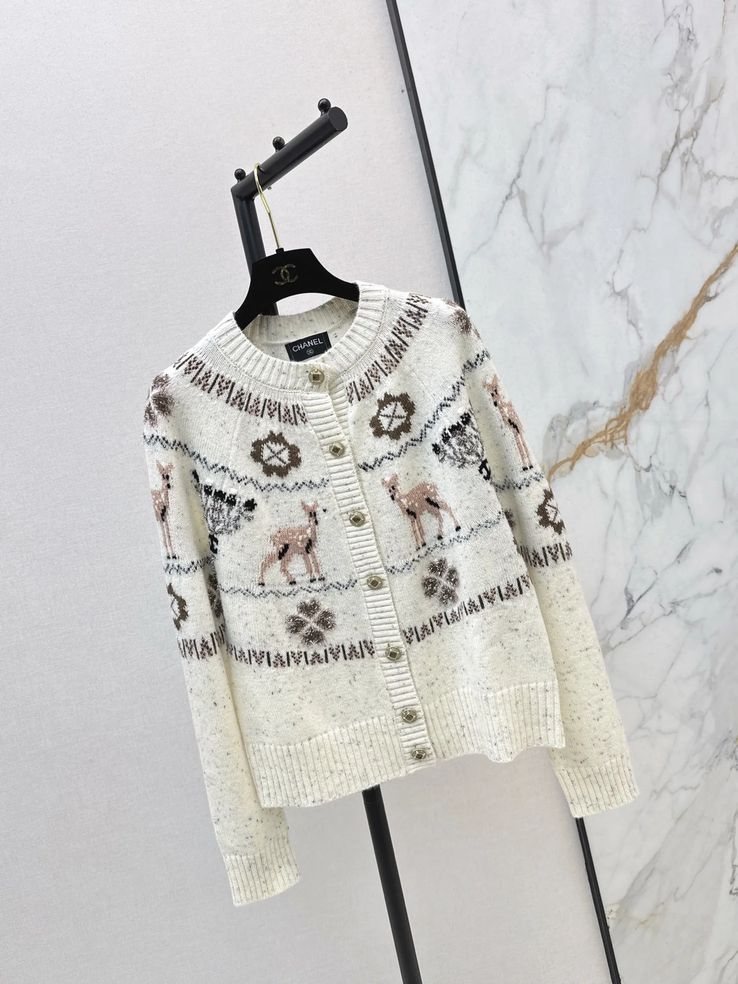 Chan 25fw christmas cardigan