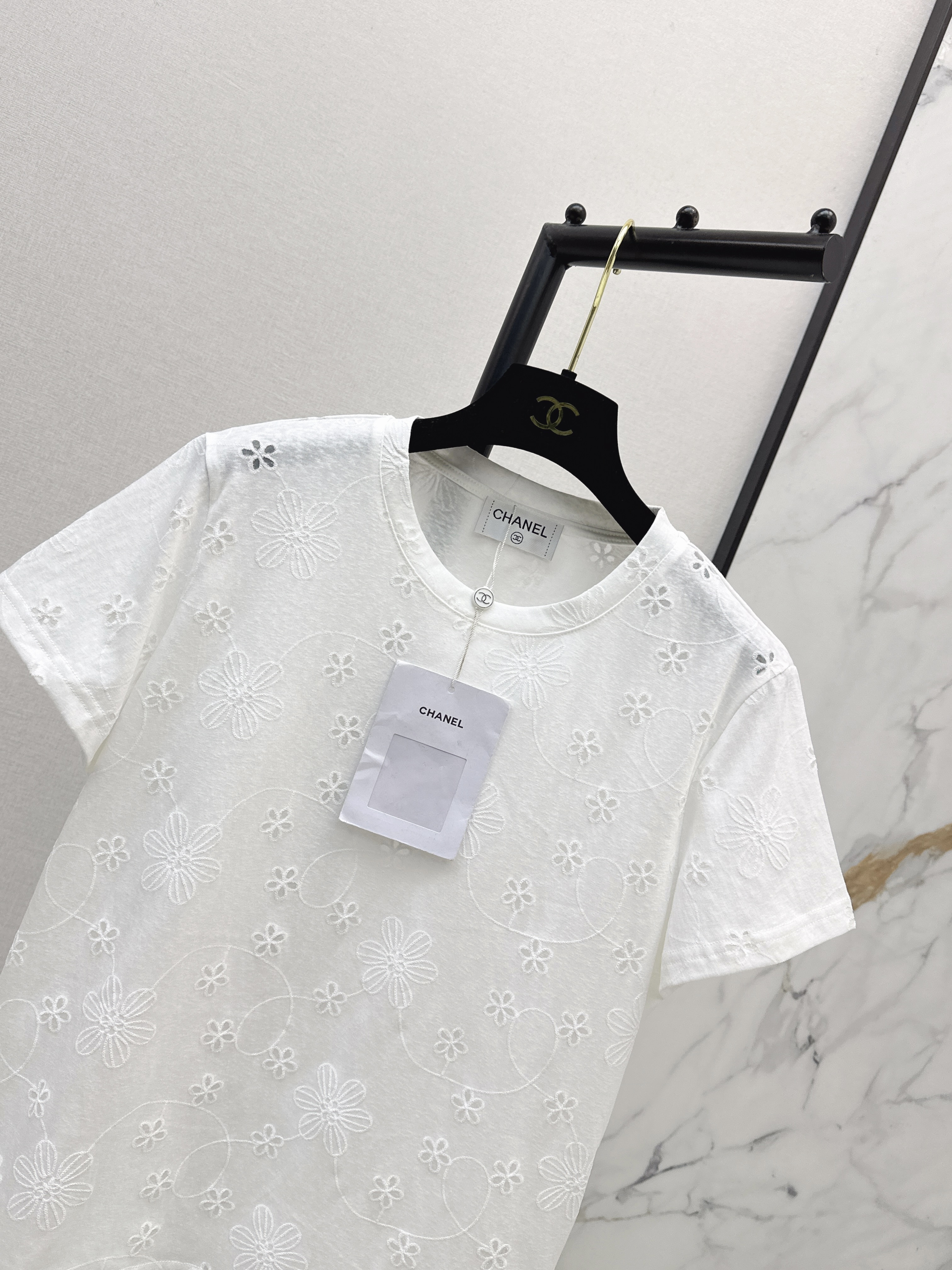 Chan 26ss embroidery t-shirt