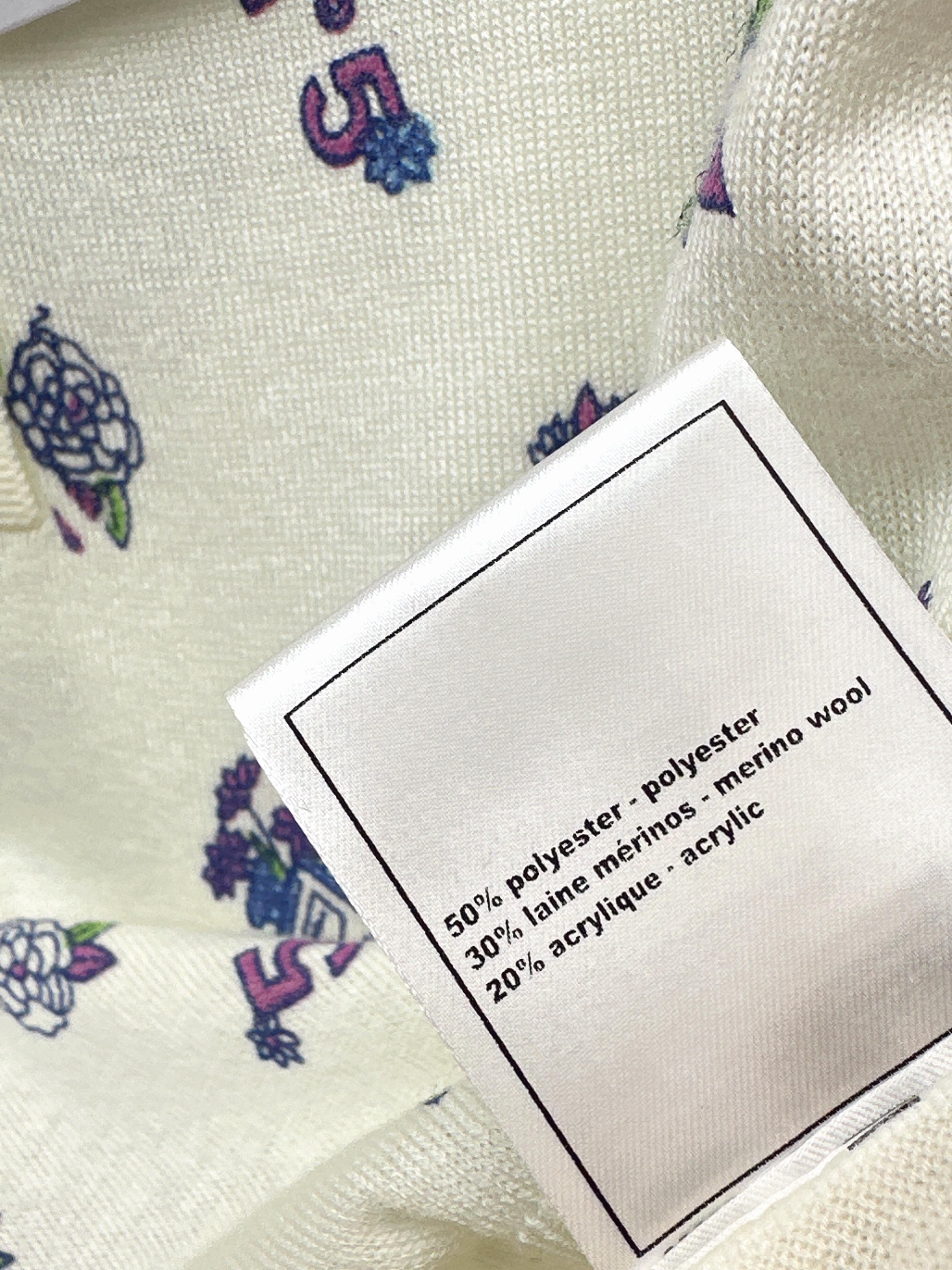 Chan 26ss embroidery knit sweater