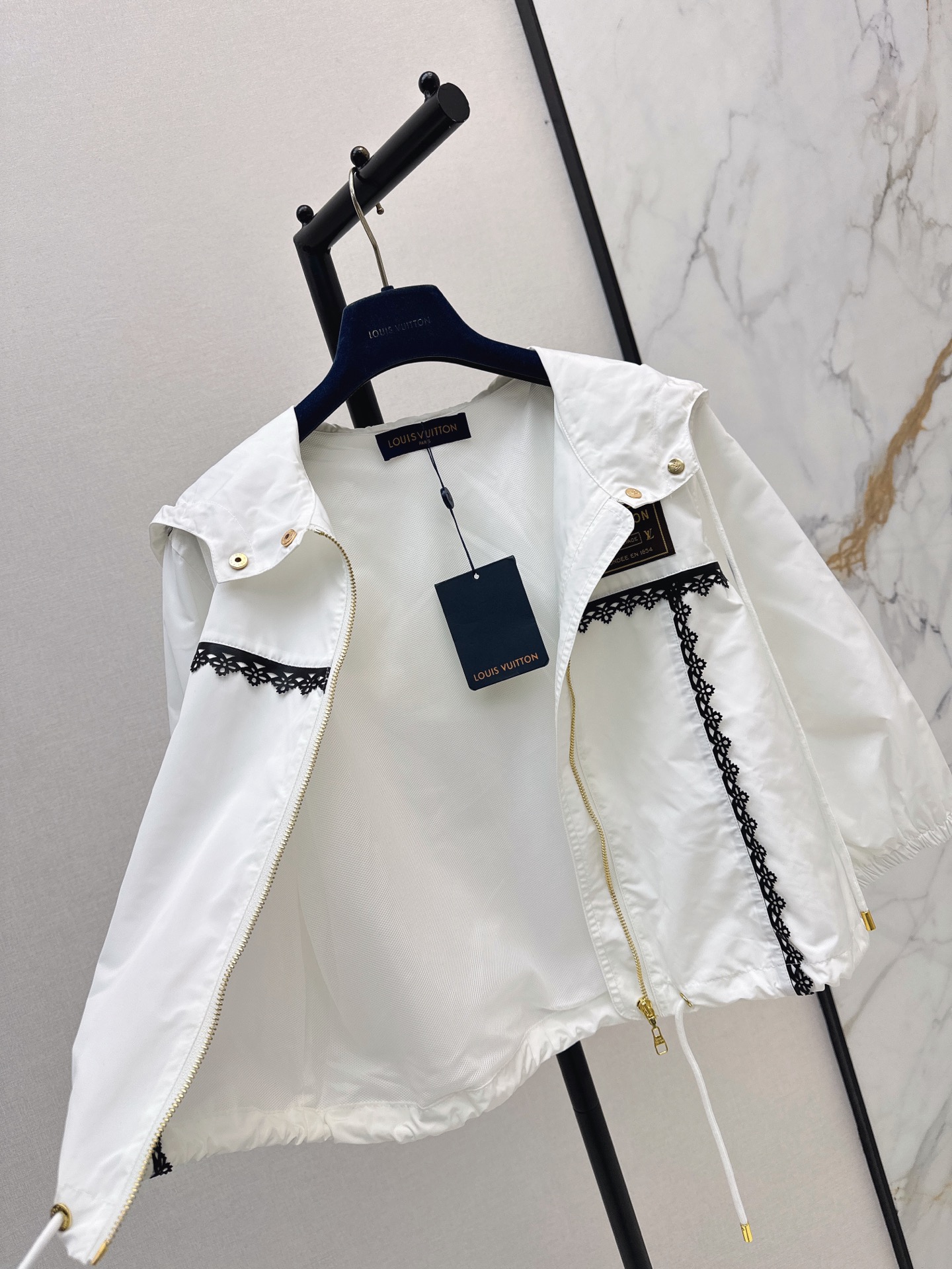 Loui 26ss monogram hooded jacket