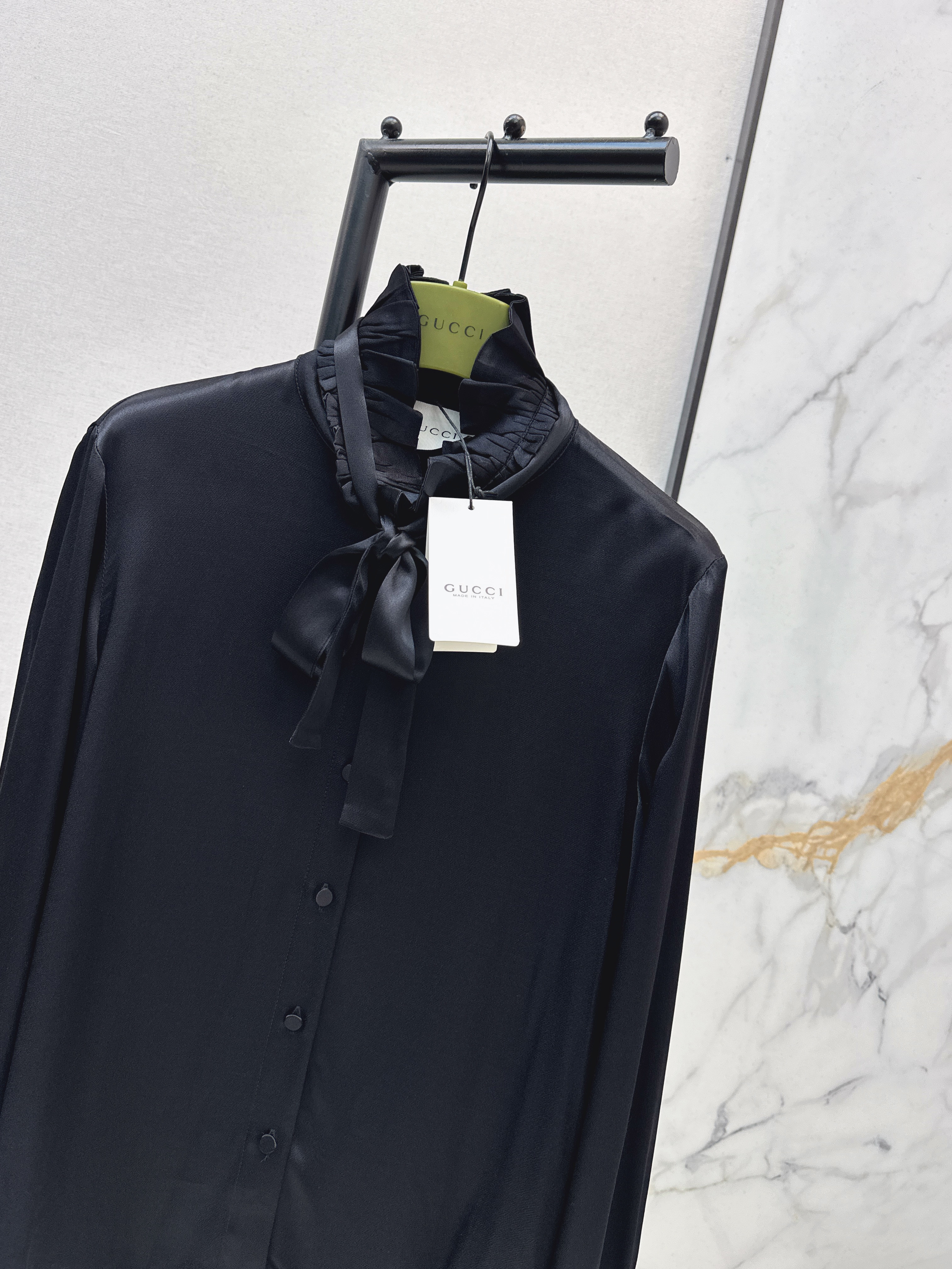 Guc 26ss ruffle ribbon shirts