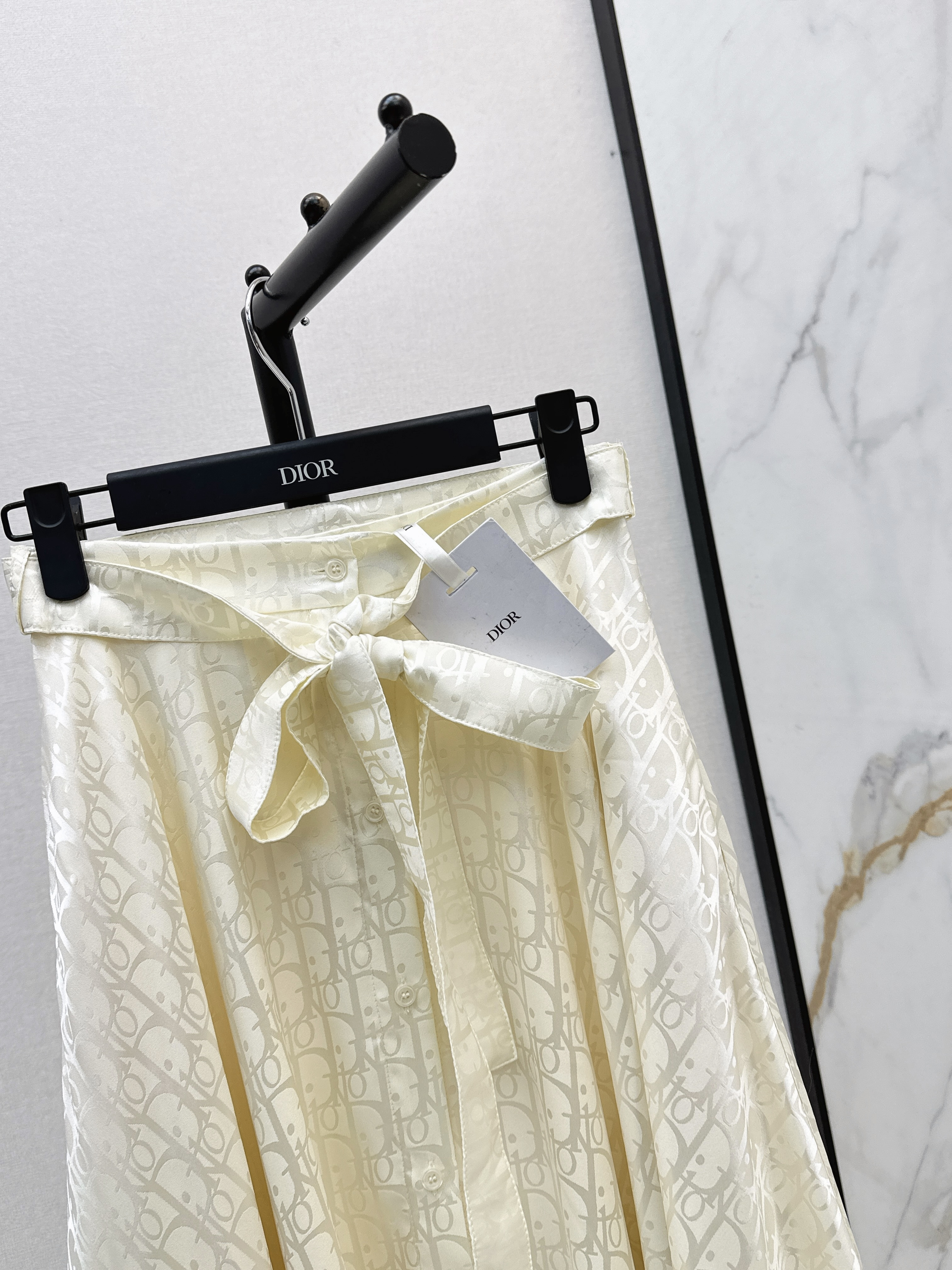 CD 26ss jacquard pleated skirt