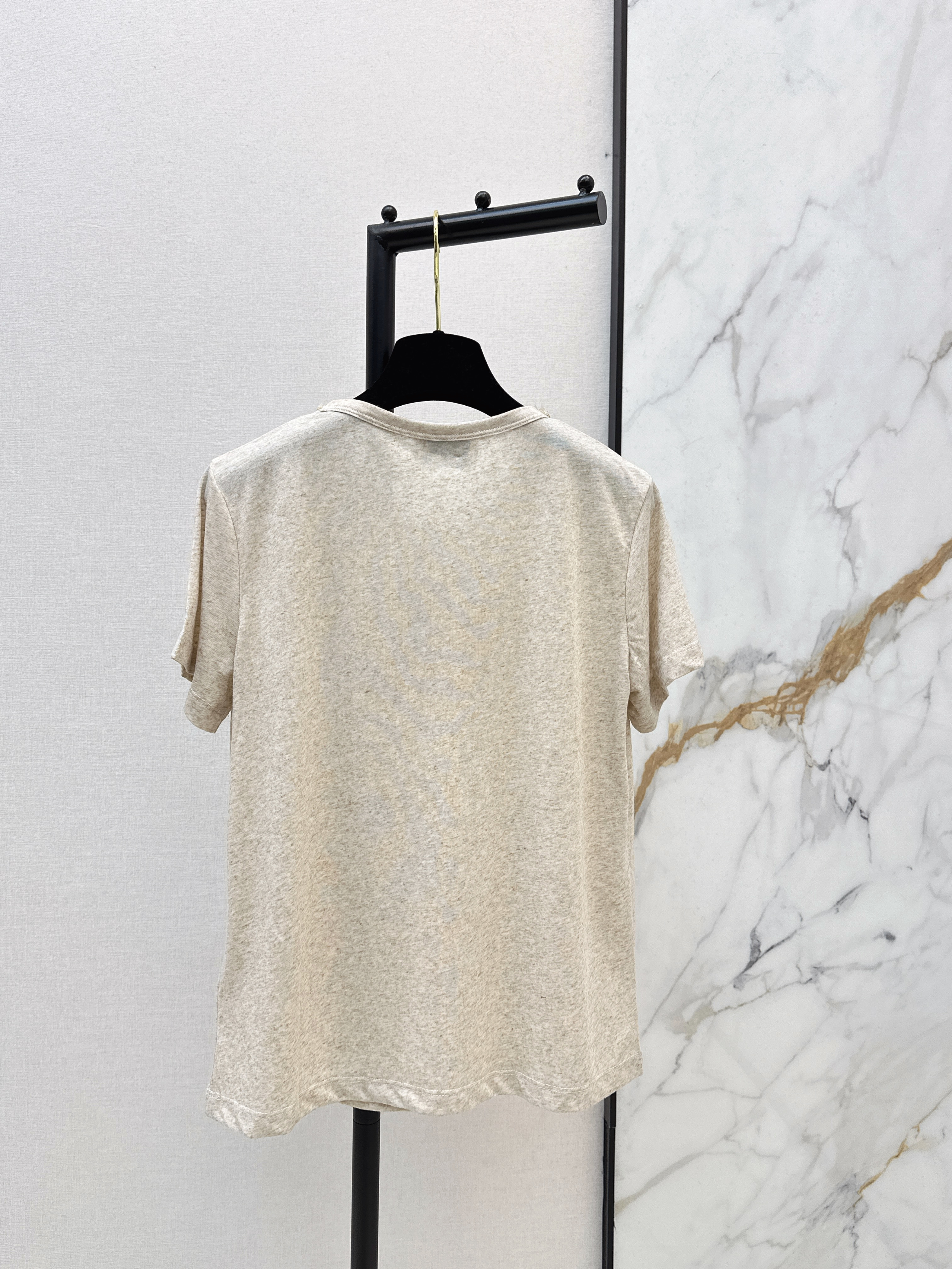 Chan 26ss rhinestone t-shirts