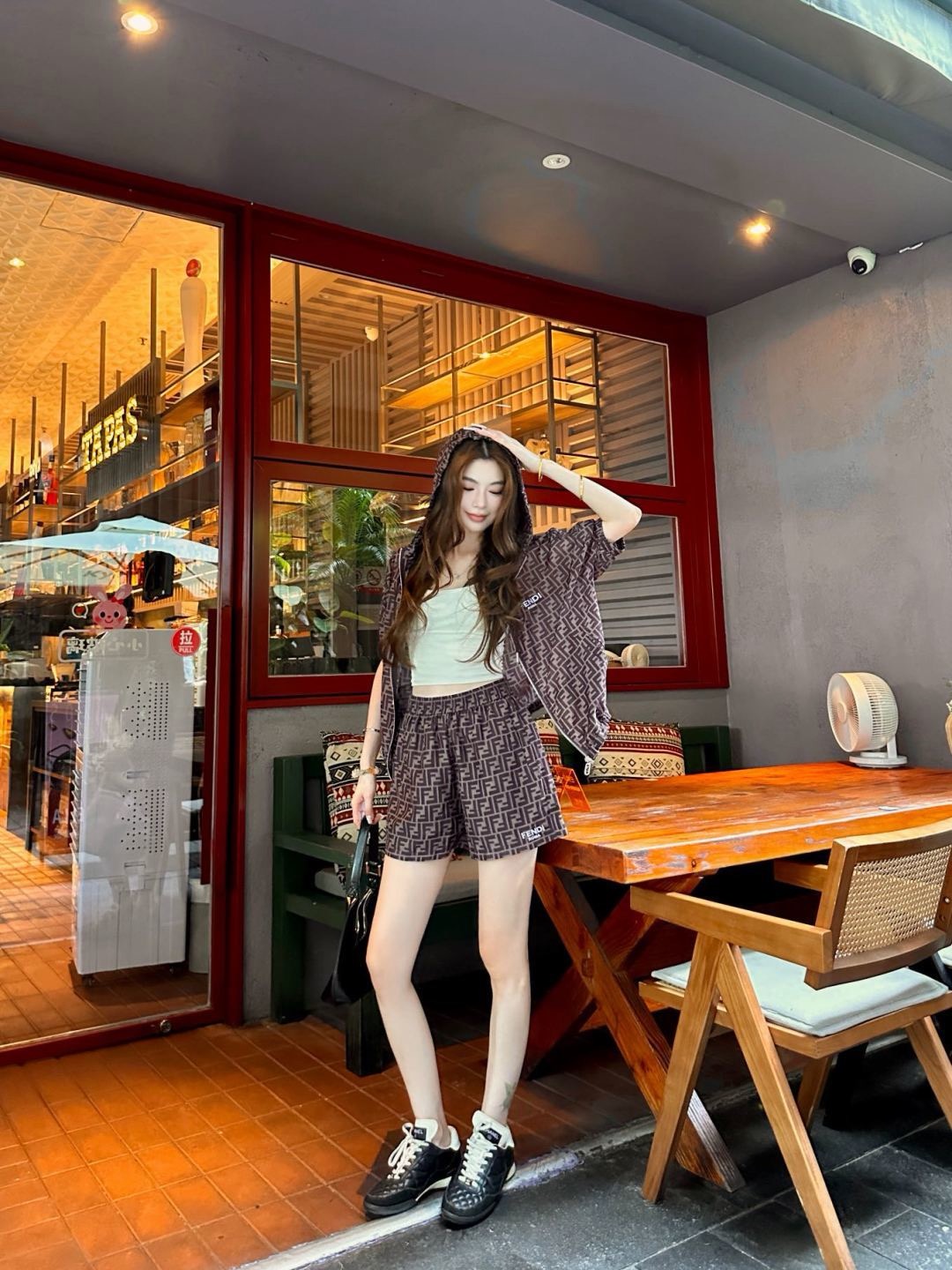 Loui 26ss casual print suit