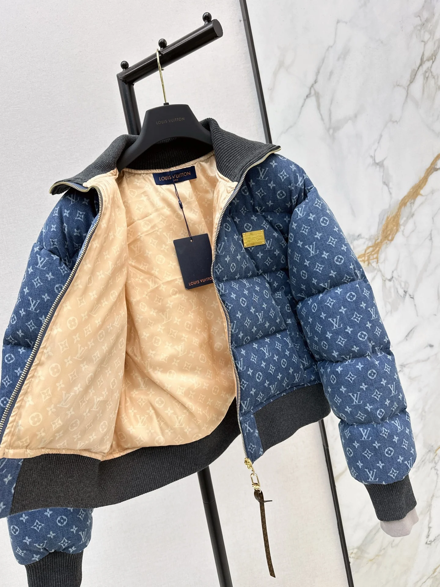 Louis 25fw denim down jacket