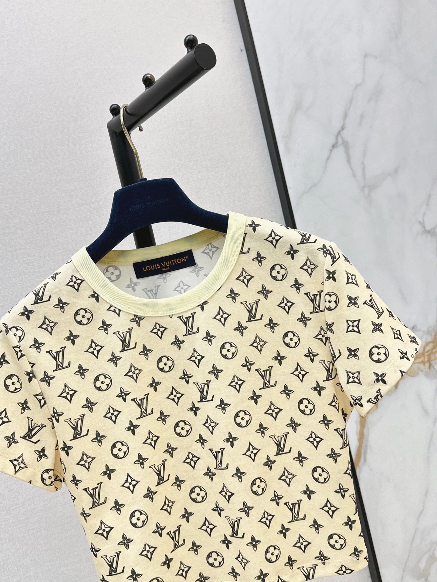 Loui 26ss cropped print t-shirt
