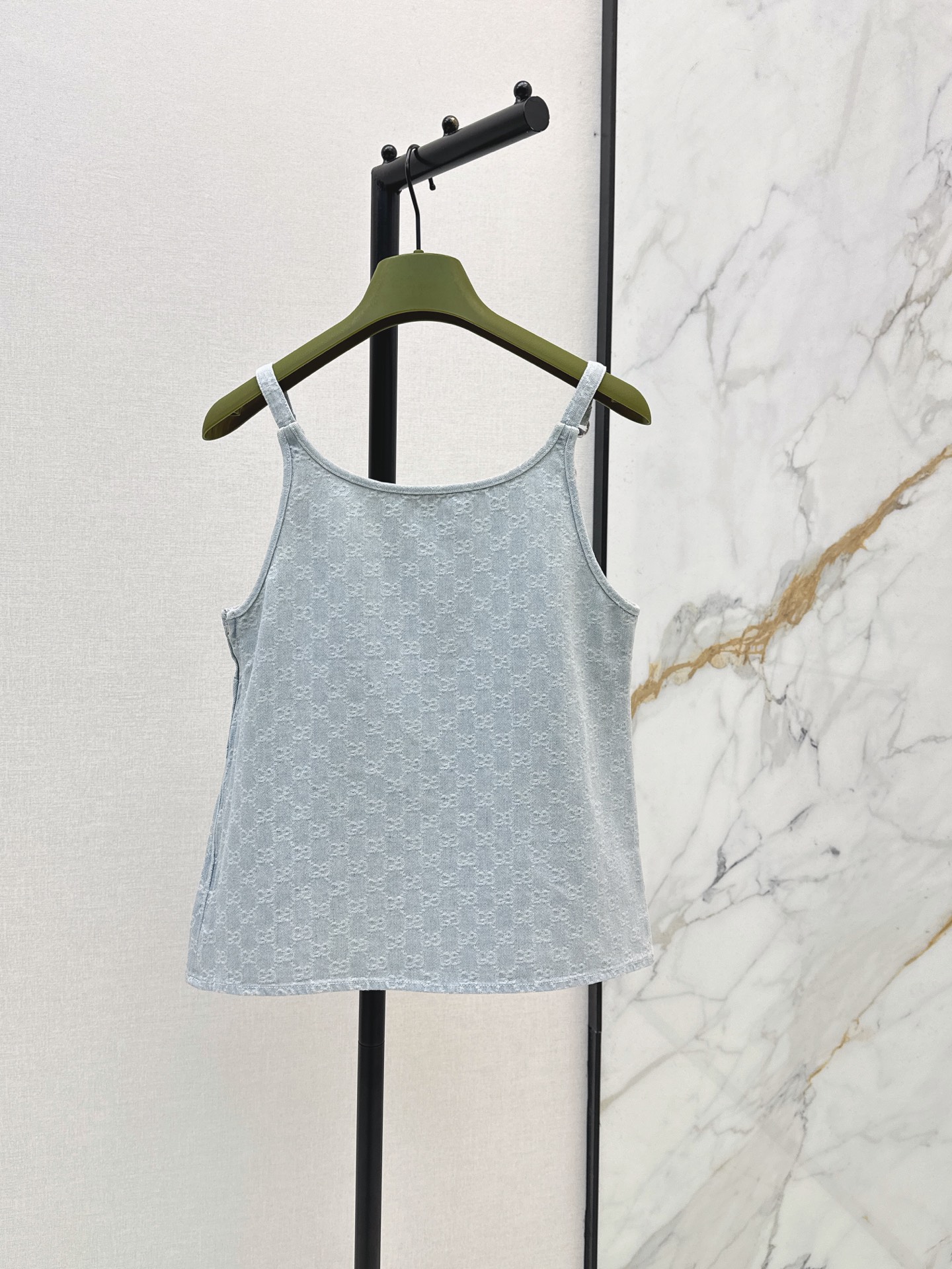 Guc 26ss jacquard denim camisole