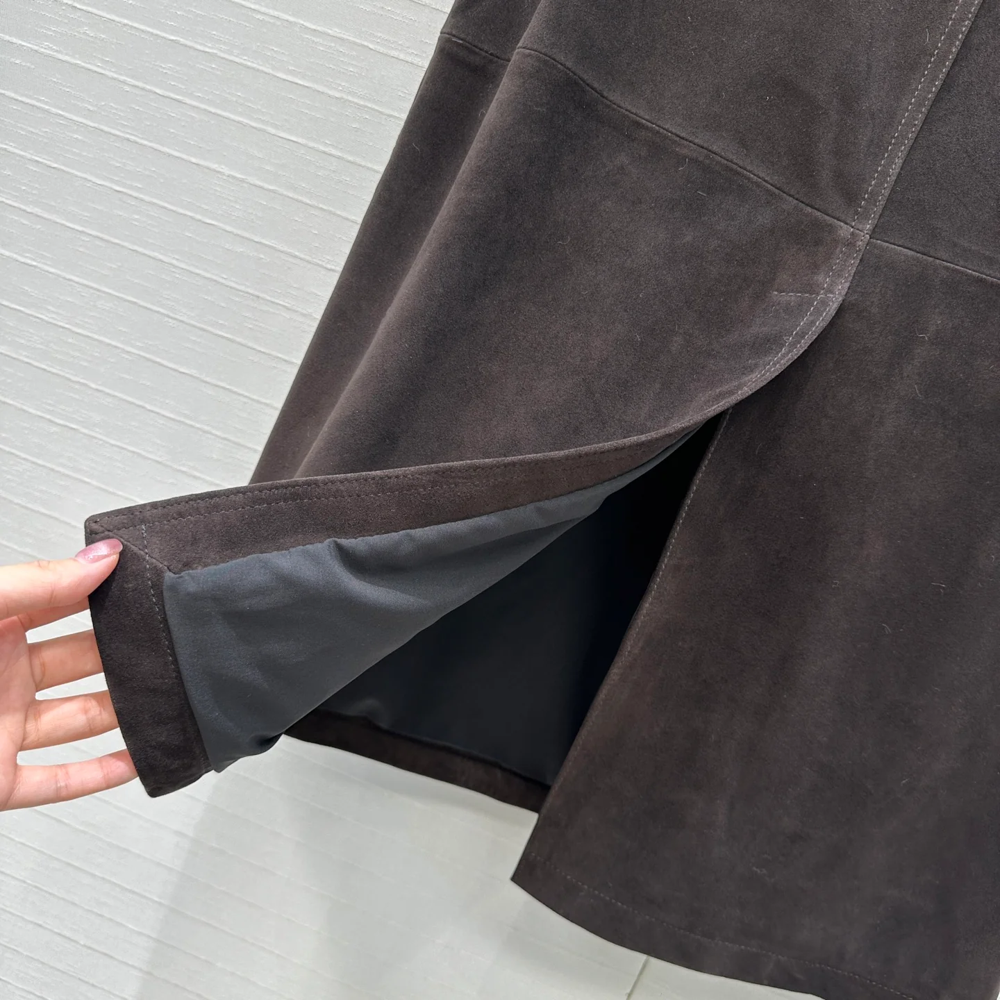 Row 25fw leather skirt