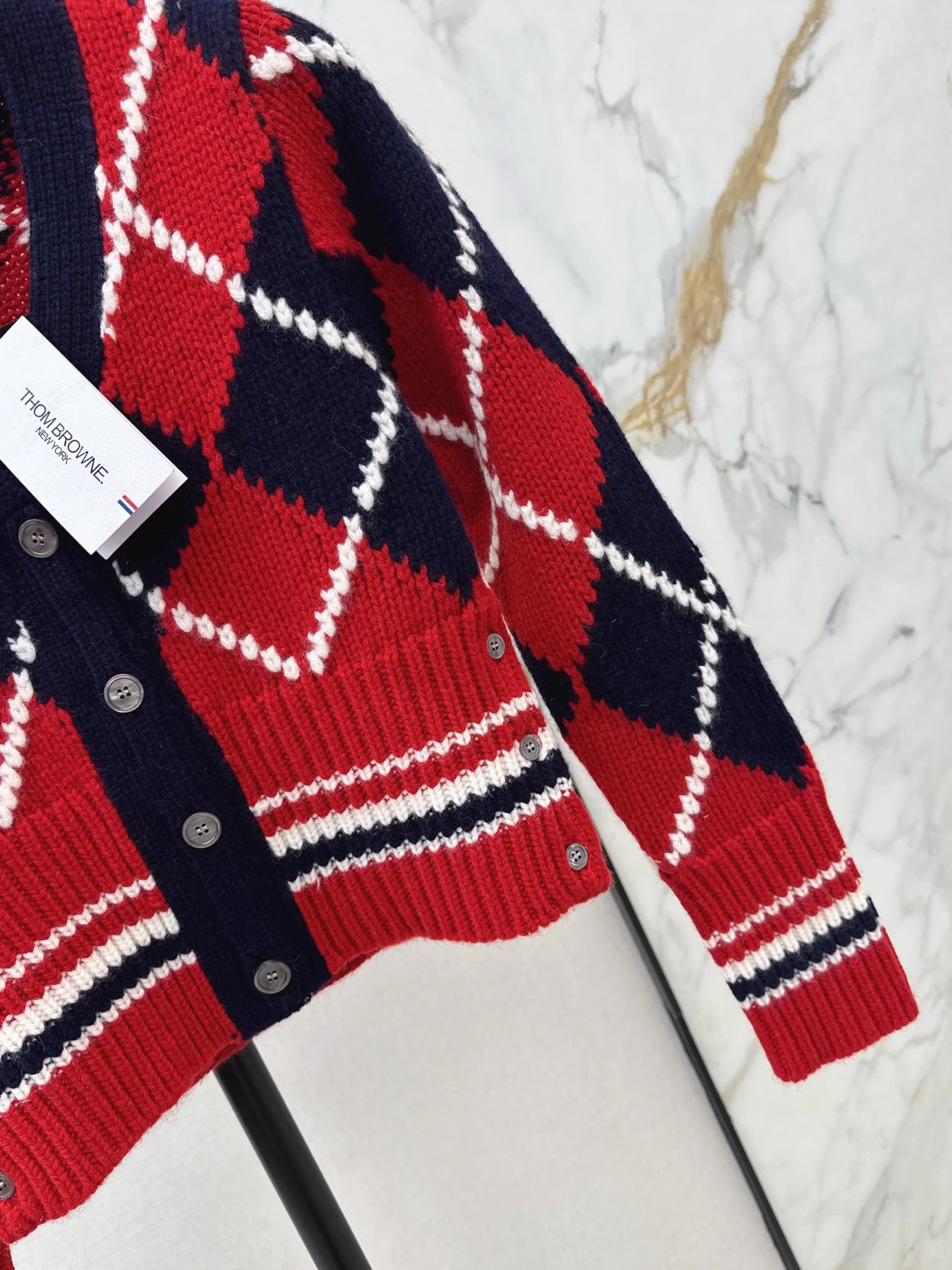 Thom 25fw jacquard cardigan