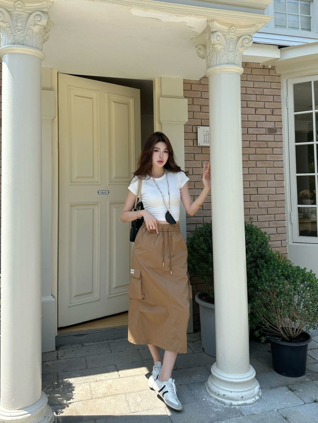 Miu 26ss cargo skirt