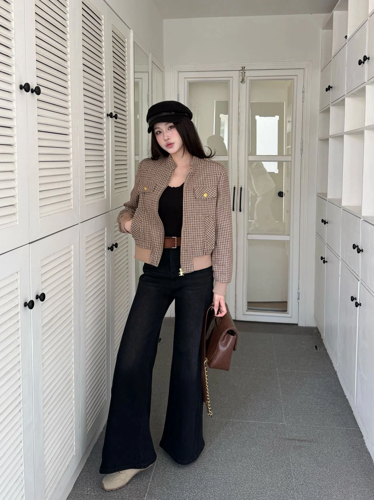 Celi 25fw houndstooth jacket