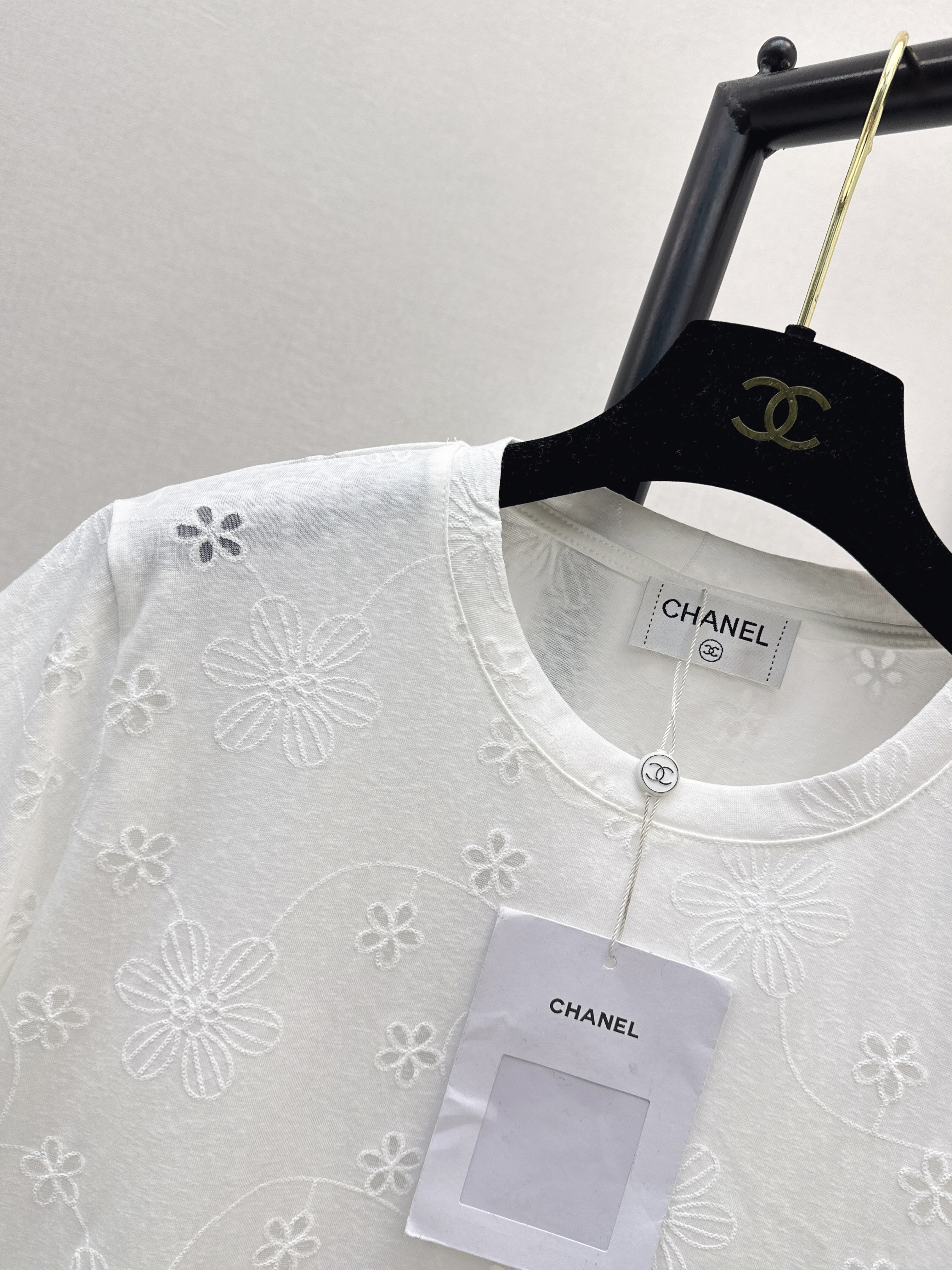 Chan 26ss embroidery t-shirt