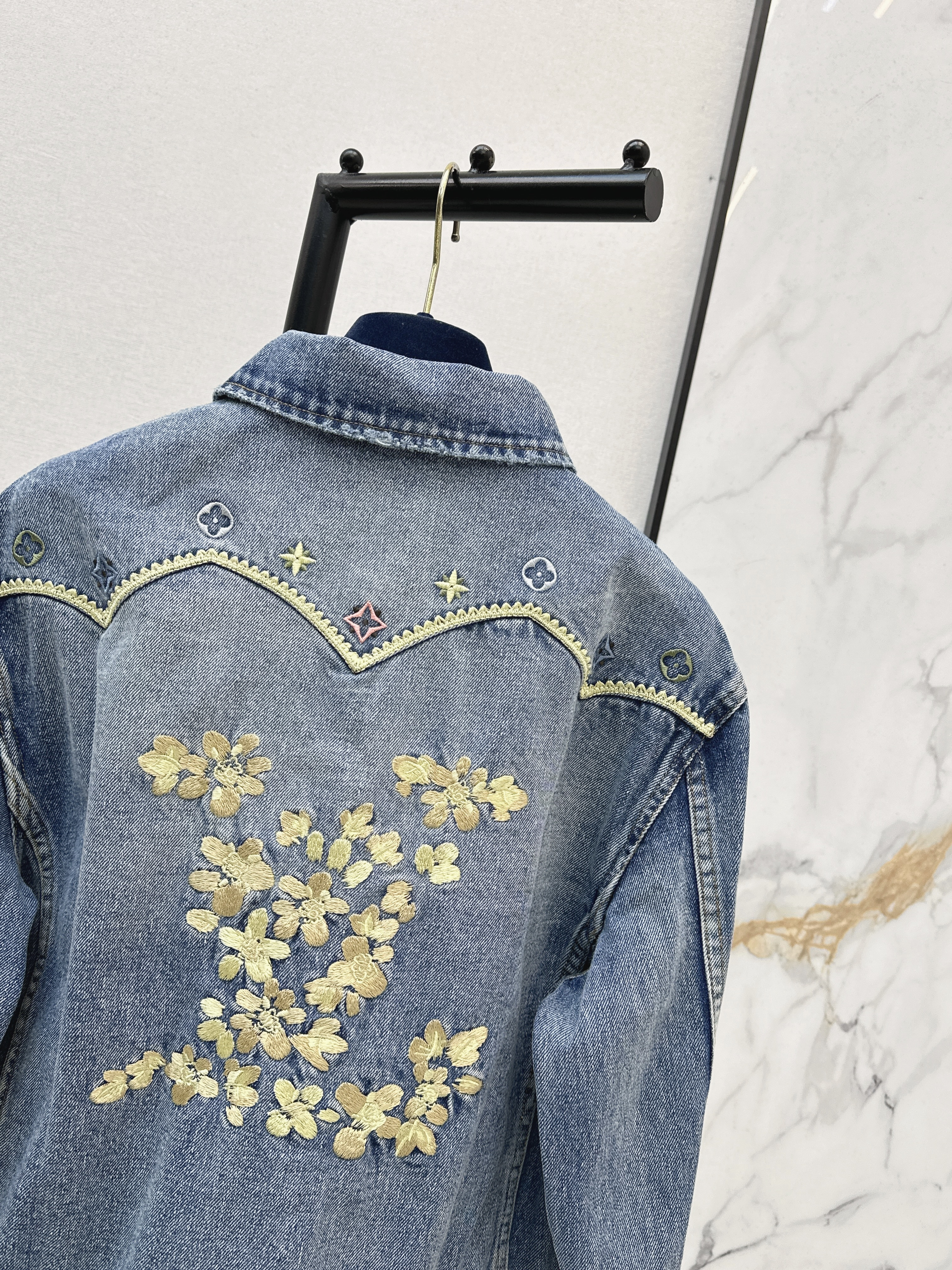 Loui 26ss embroidery denim jacket