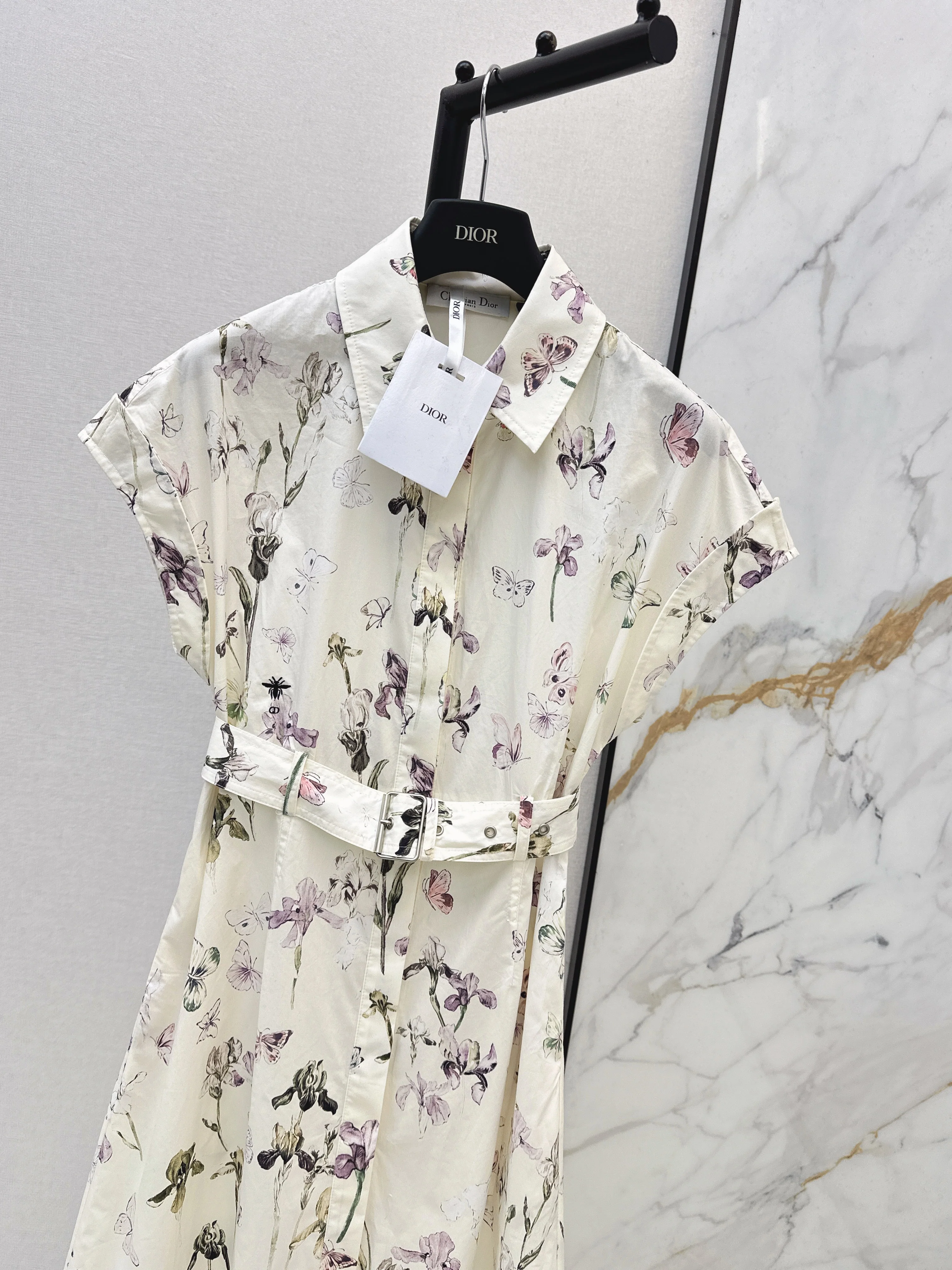CD 26ss floral print shirt dress