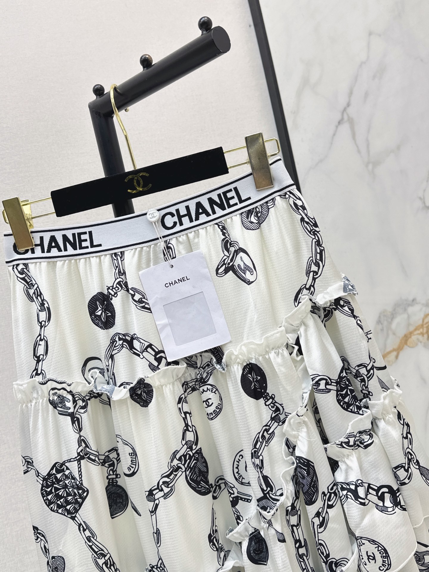 Chan 26ss print skirt
