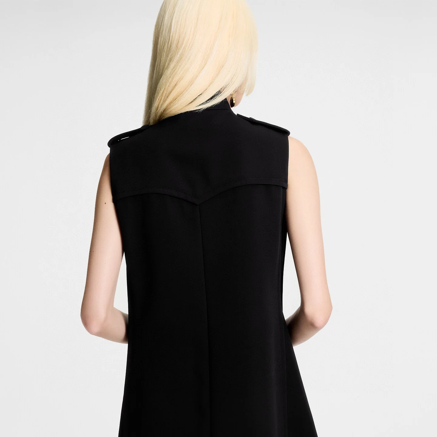 Louis 25fw zip-up sleeveless dress