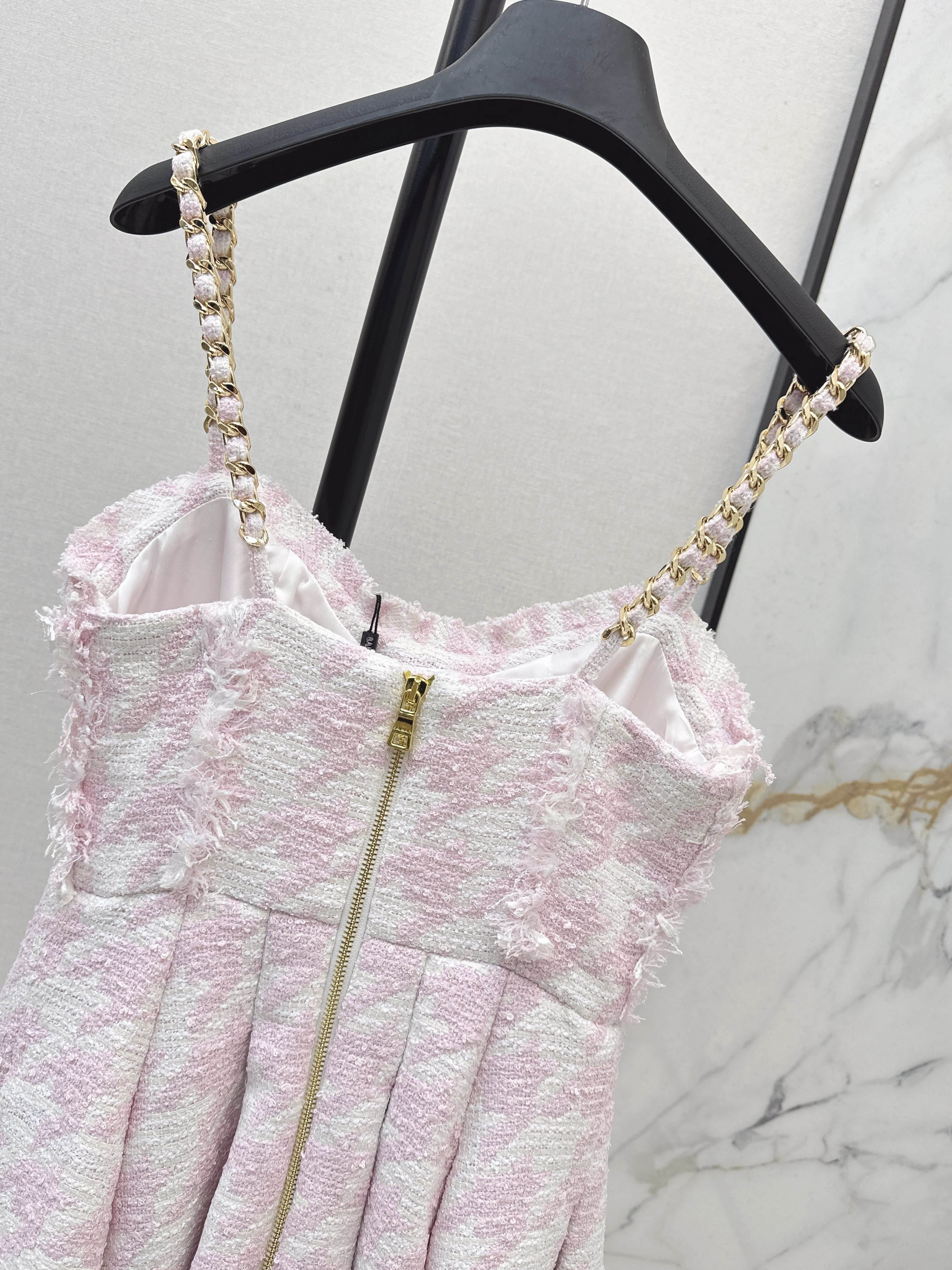 Bal 26ss fringe slip dress