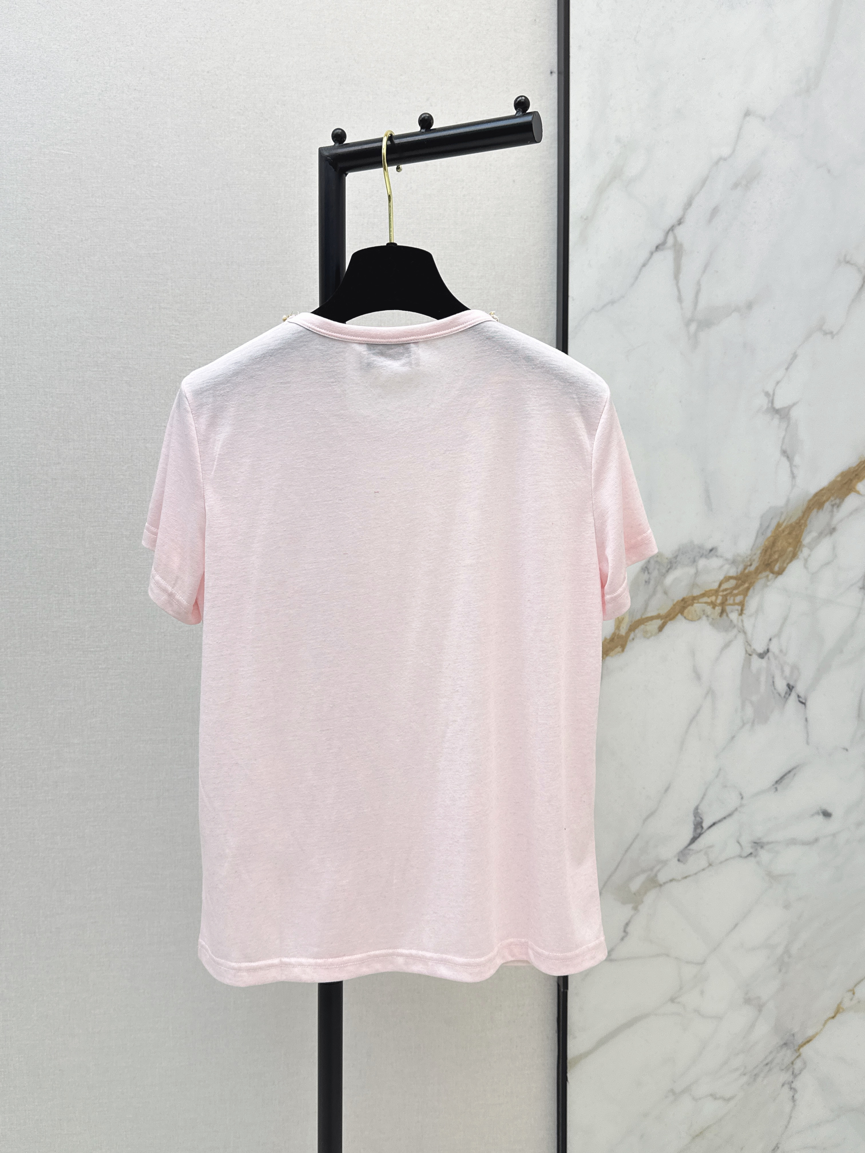 Chan 26ss rhinestone t-shirts