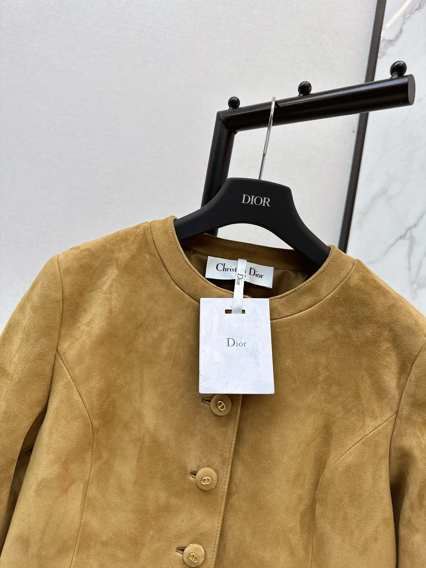 CD 25fw suede leather jacket