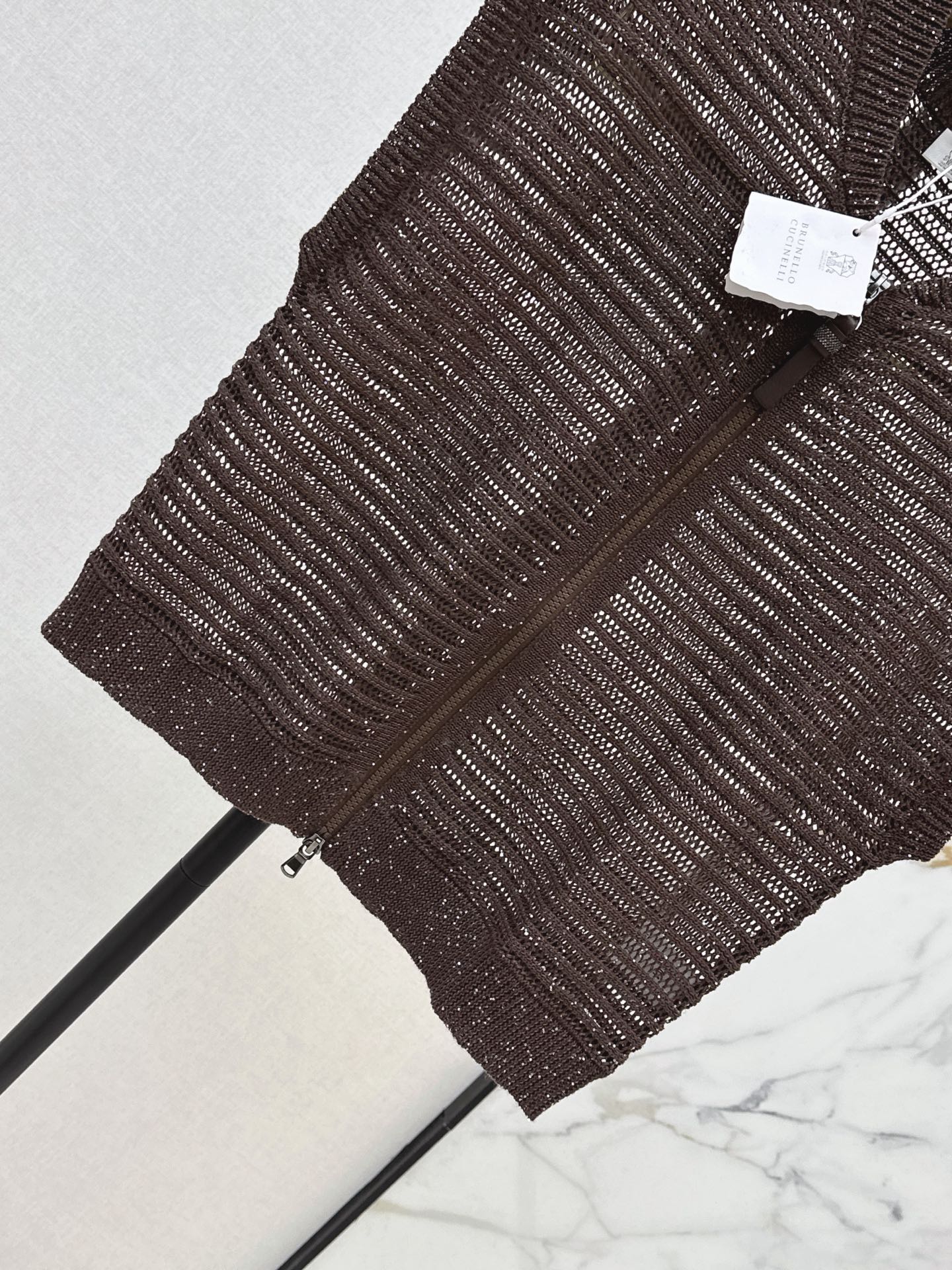 Brun 26ss sleeveless knit cardigan