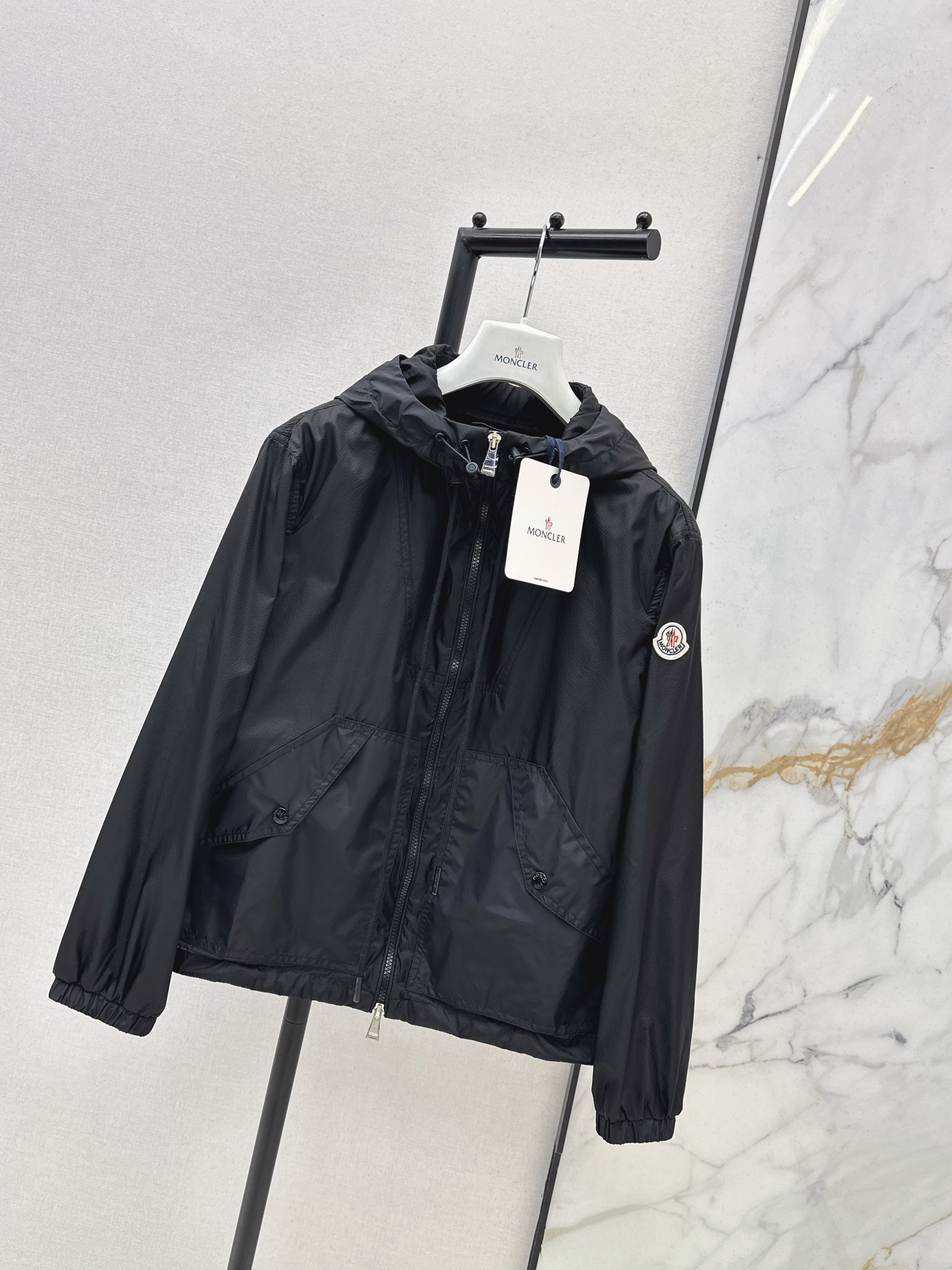 Monc 26ss hooded trench coats