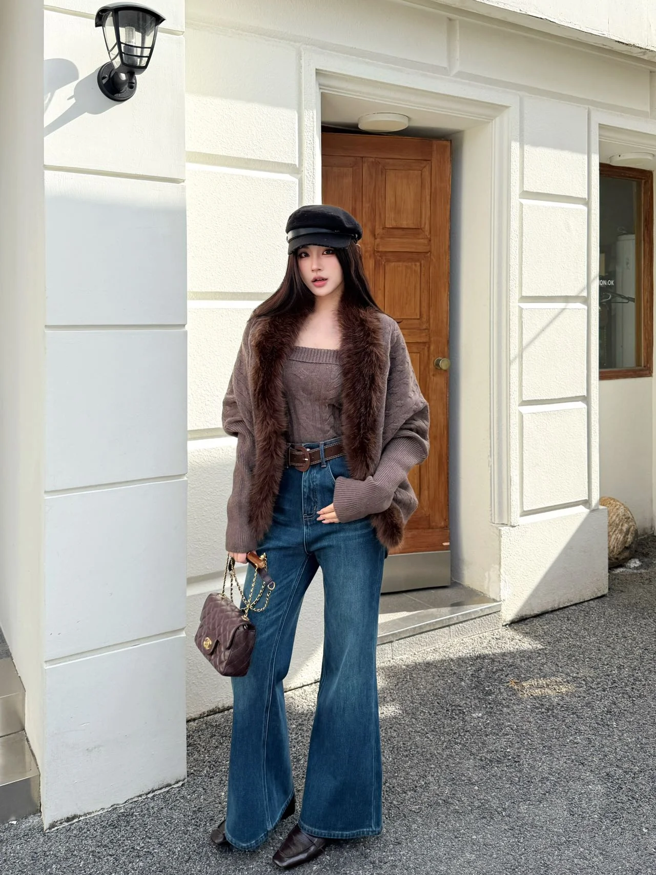 Miu 25fw knit tank top cardigan