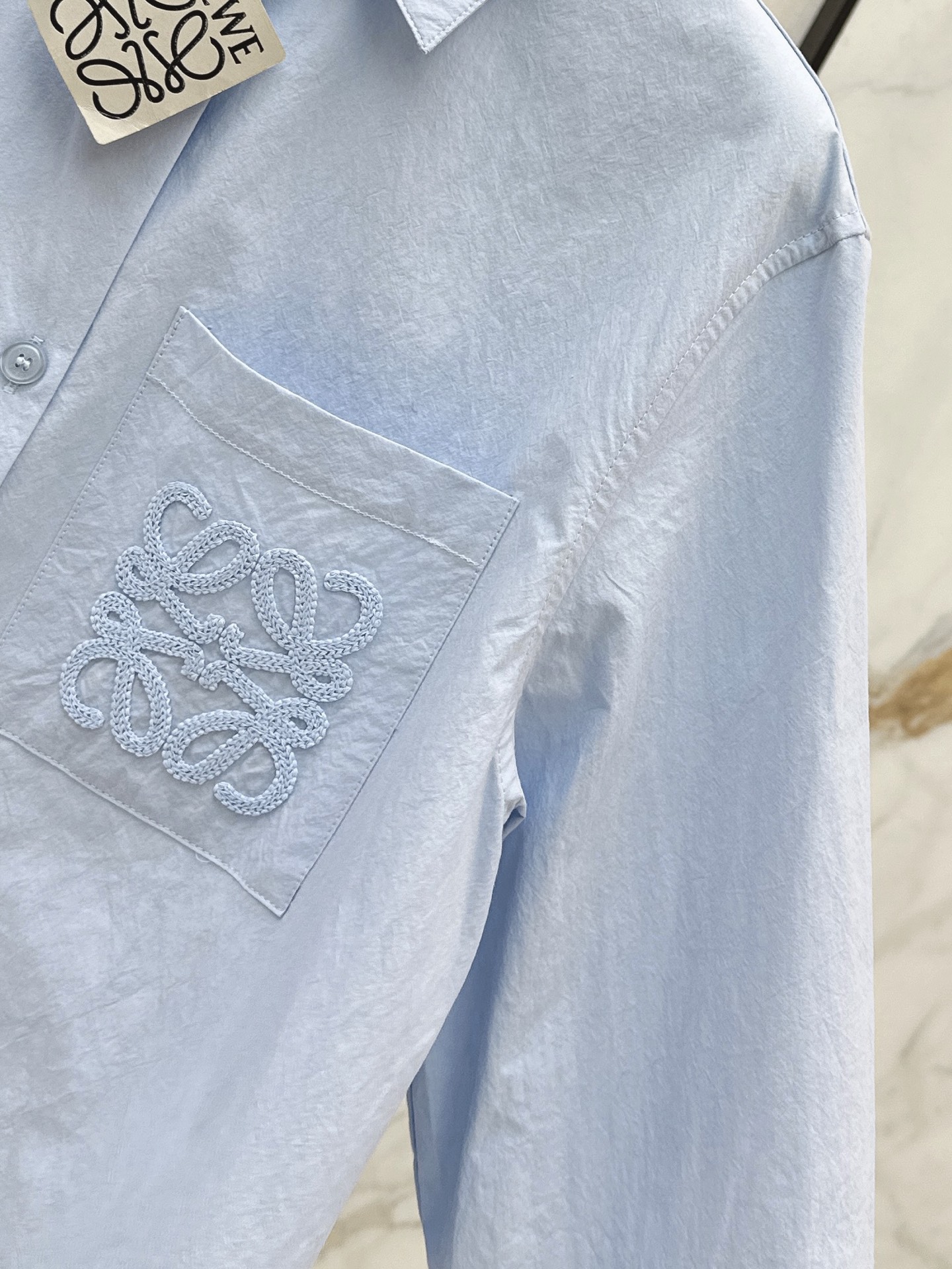 Loe 26ss asymmetrical shirt