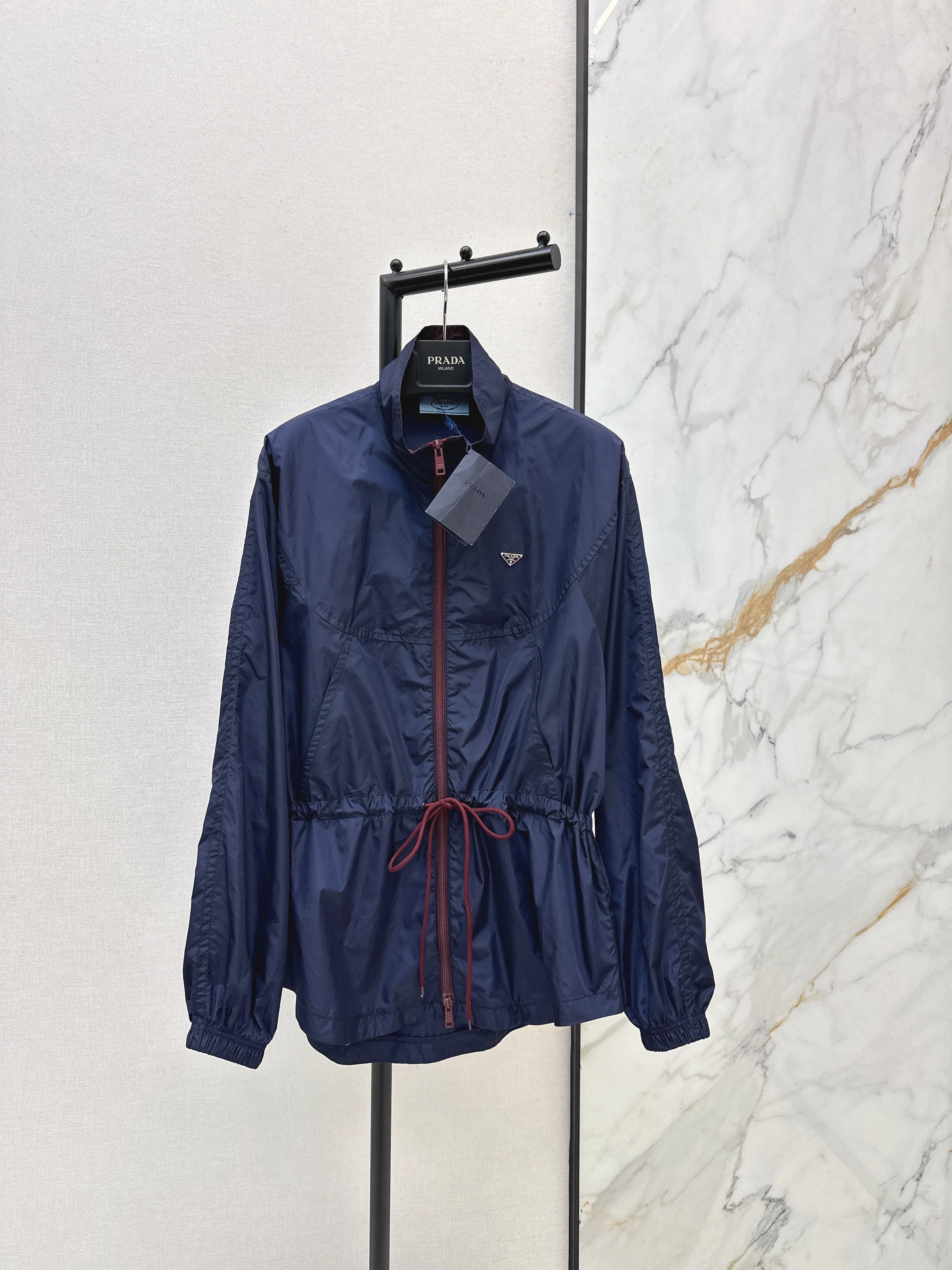 Prad 26ss drawstring trench coats