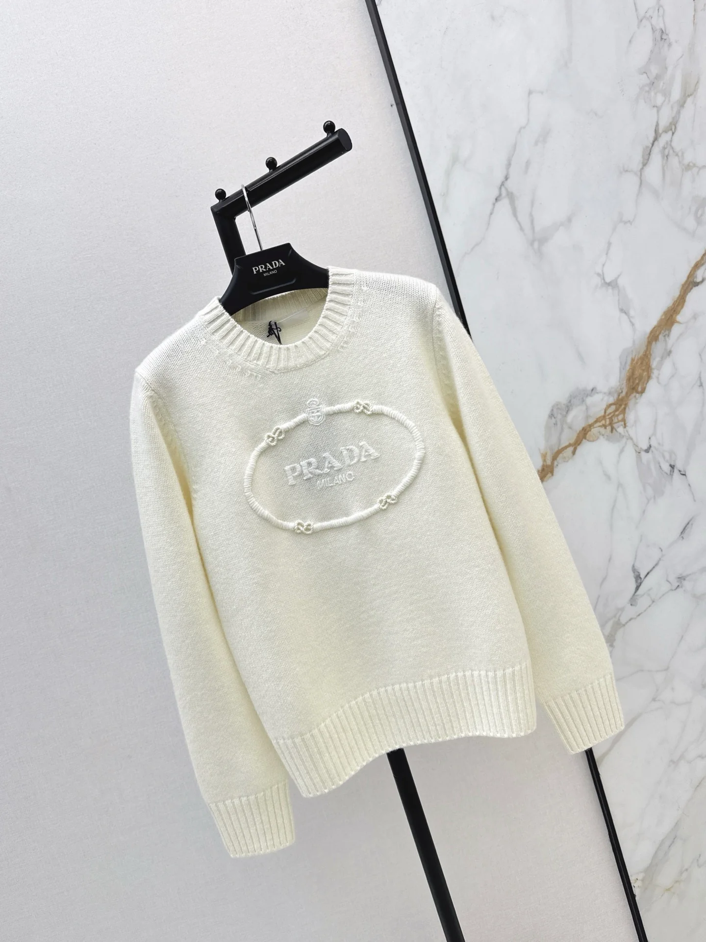 Prad 25fw jacquard sweater