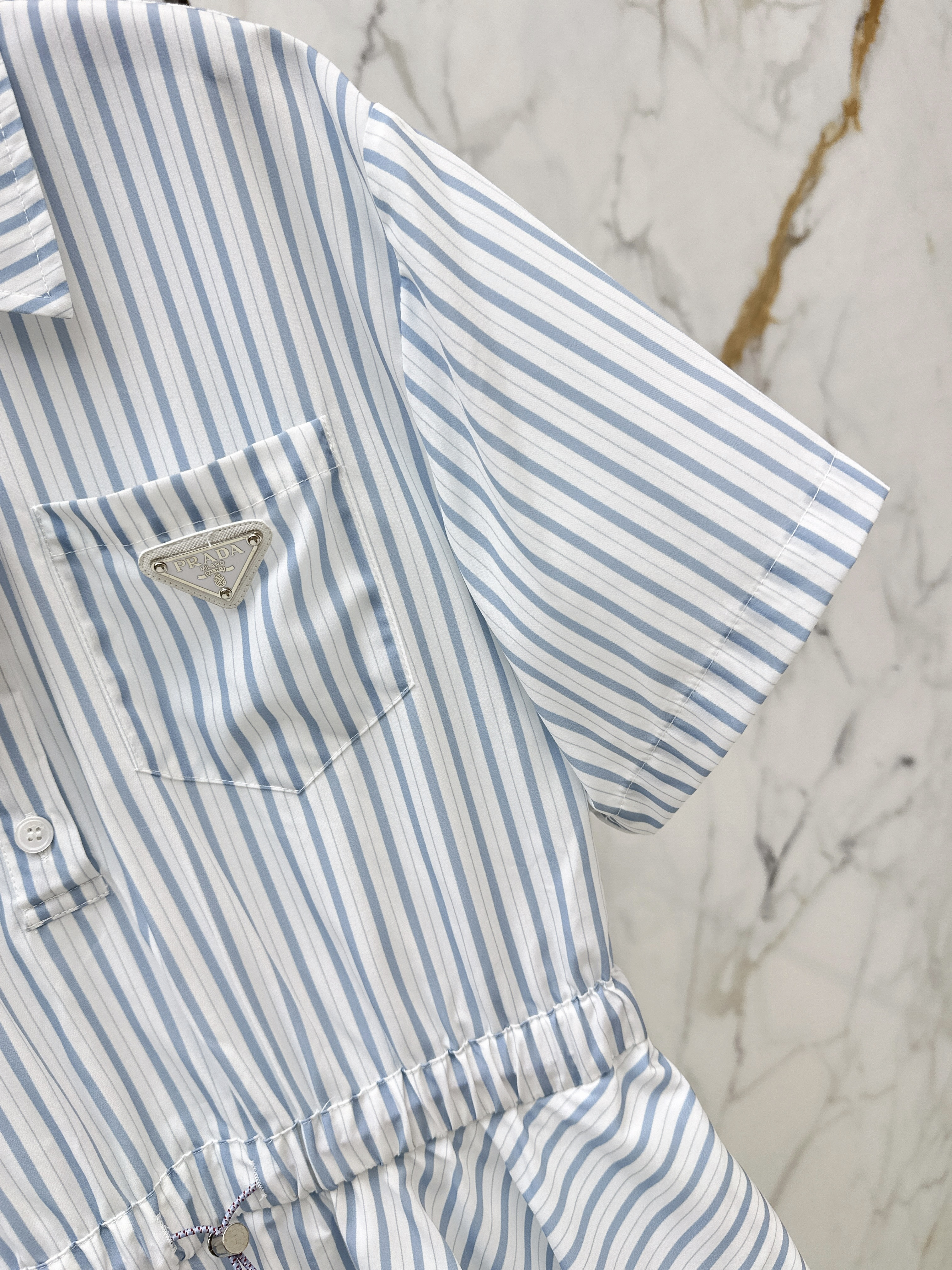 Pra 26ss stripe shirt dress