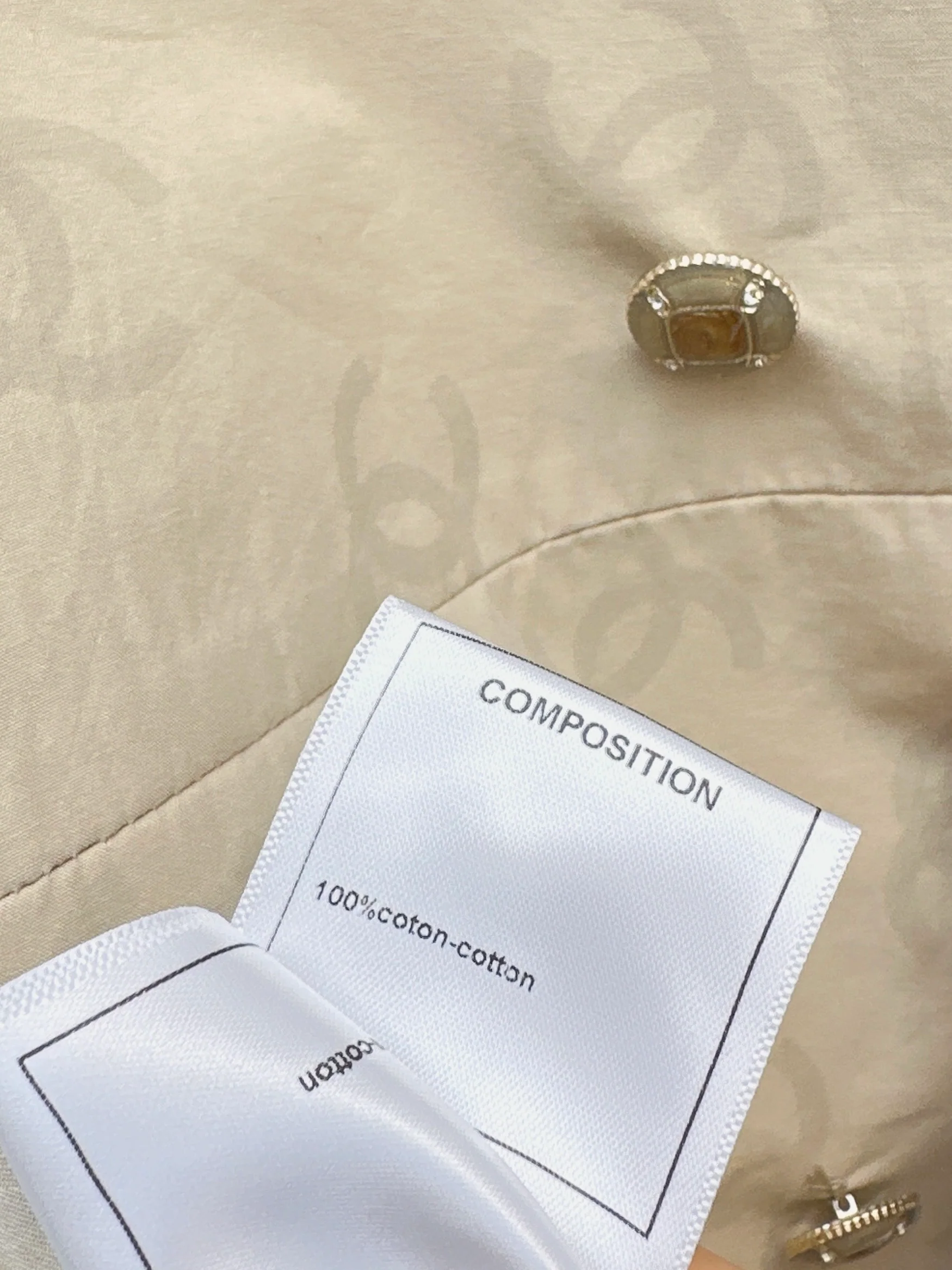 Chan 26ss jacquard trench coat