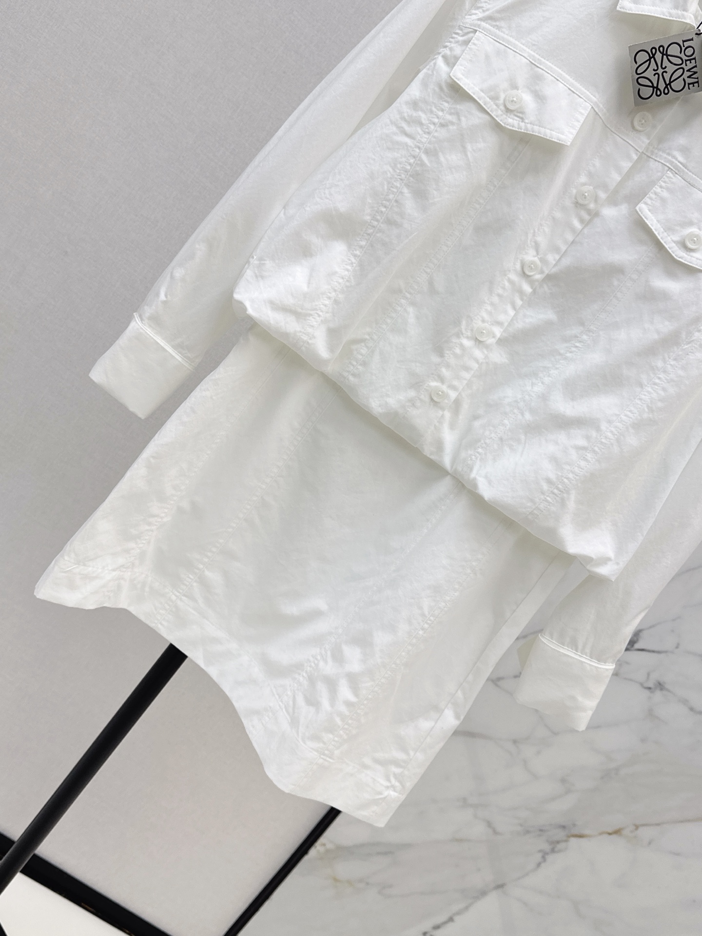 Loe 26ss 2in1 shirt dress