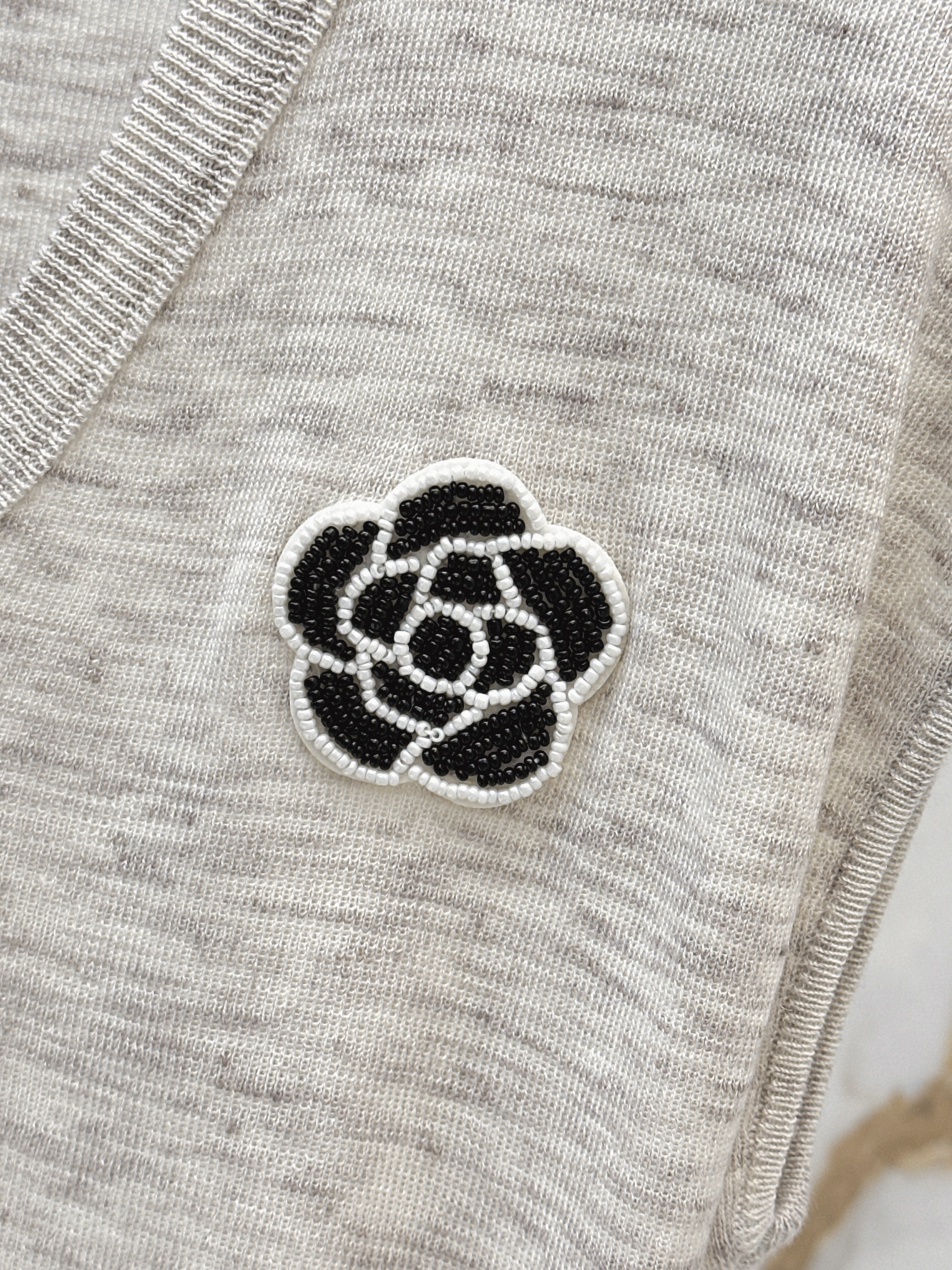 Chan 26ss 3d flower t-shirt