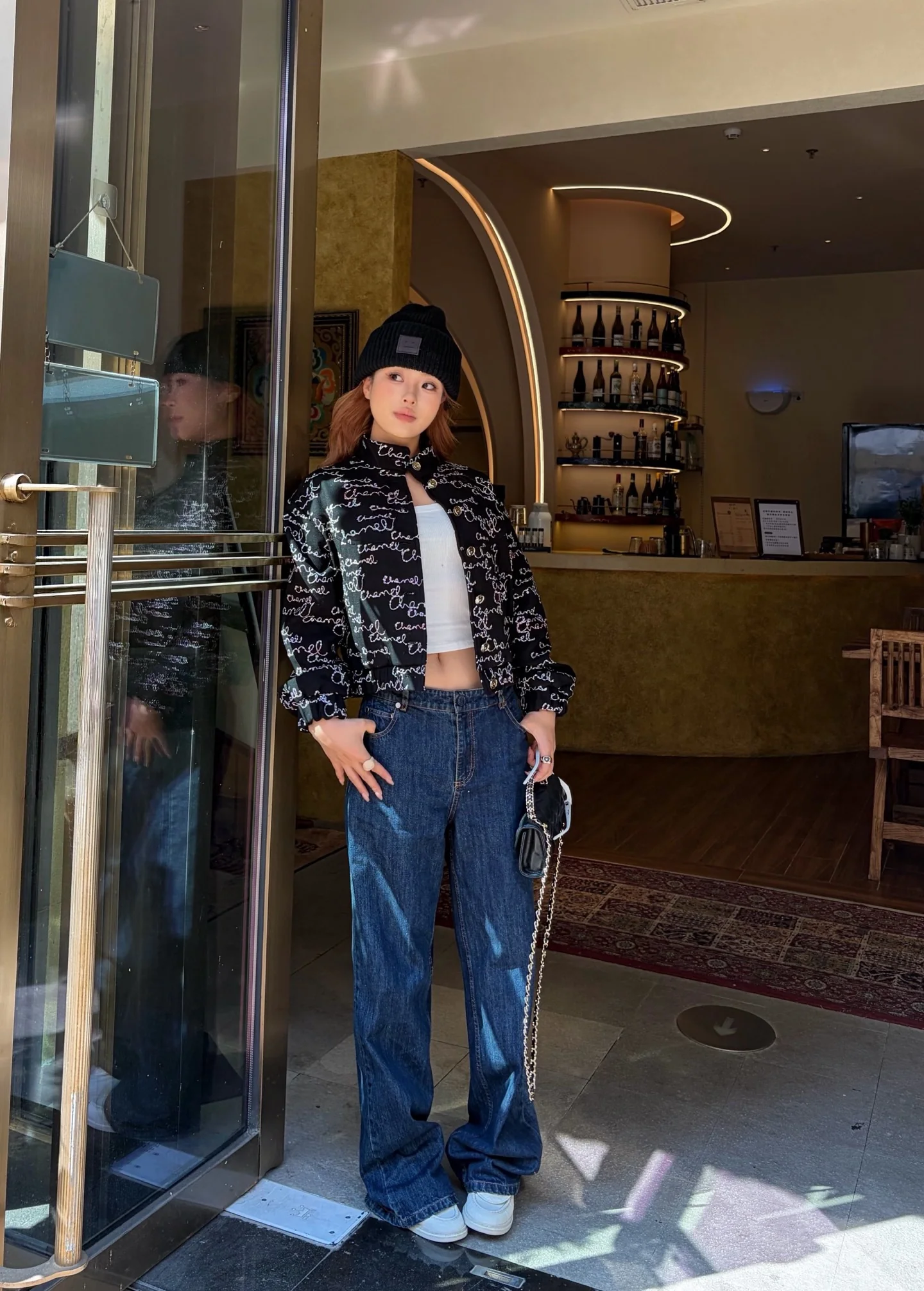 Chan 26ss sequin embroidery jacket
