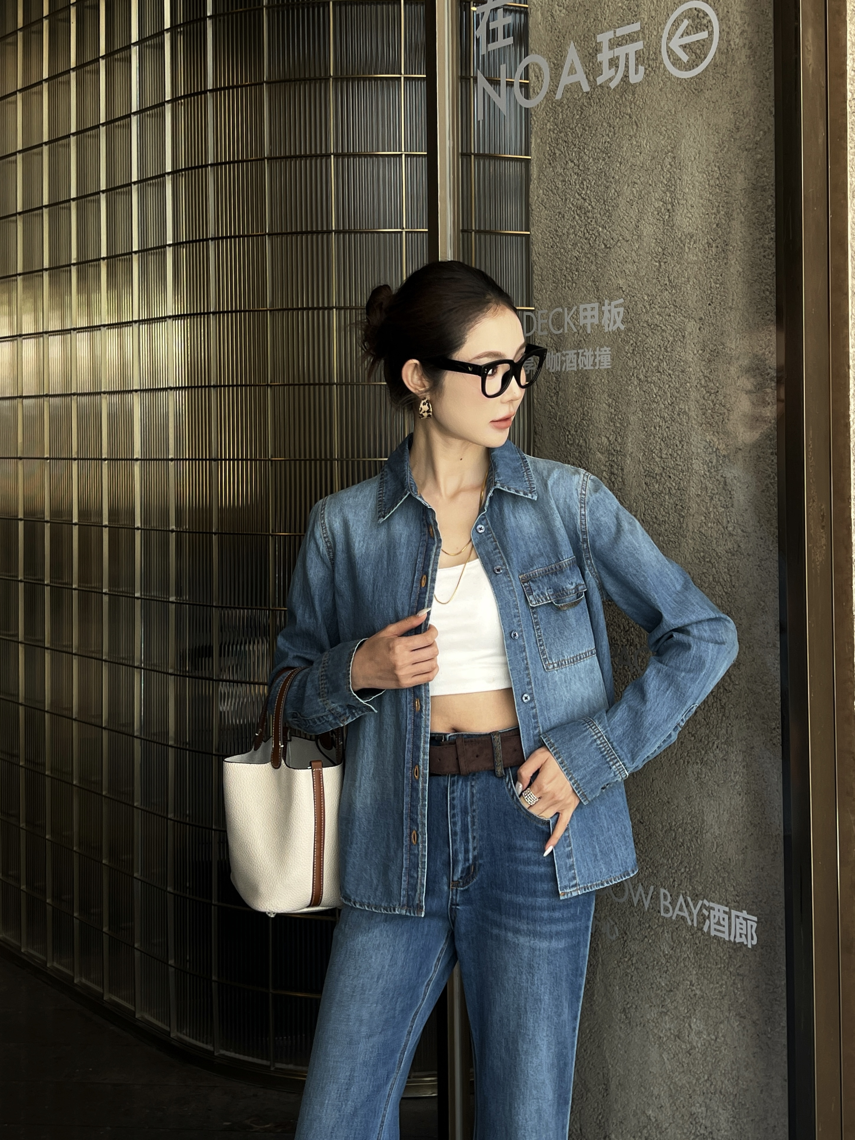 Brun 26ss denim shirt